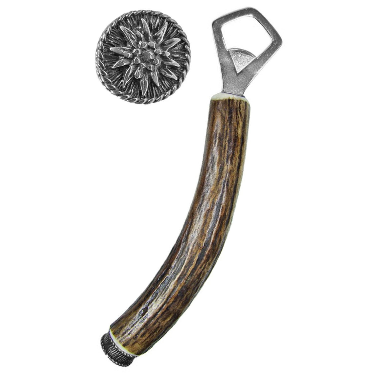 Funk Hirschhorn Flaschenöffner Funk Hirschhorn Flaschenöffner mit Zierkappe, Ede