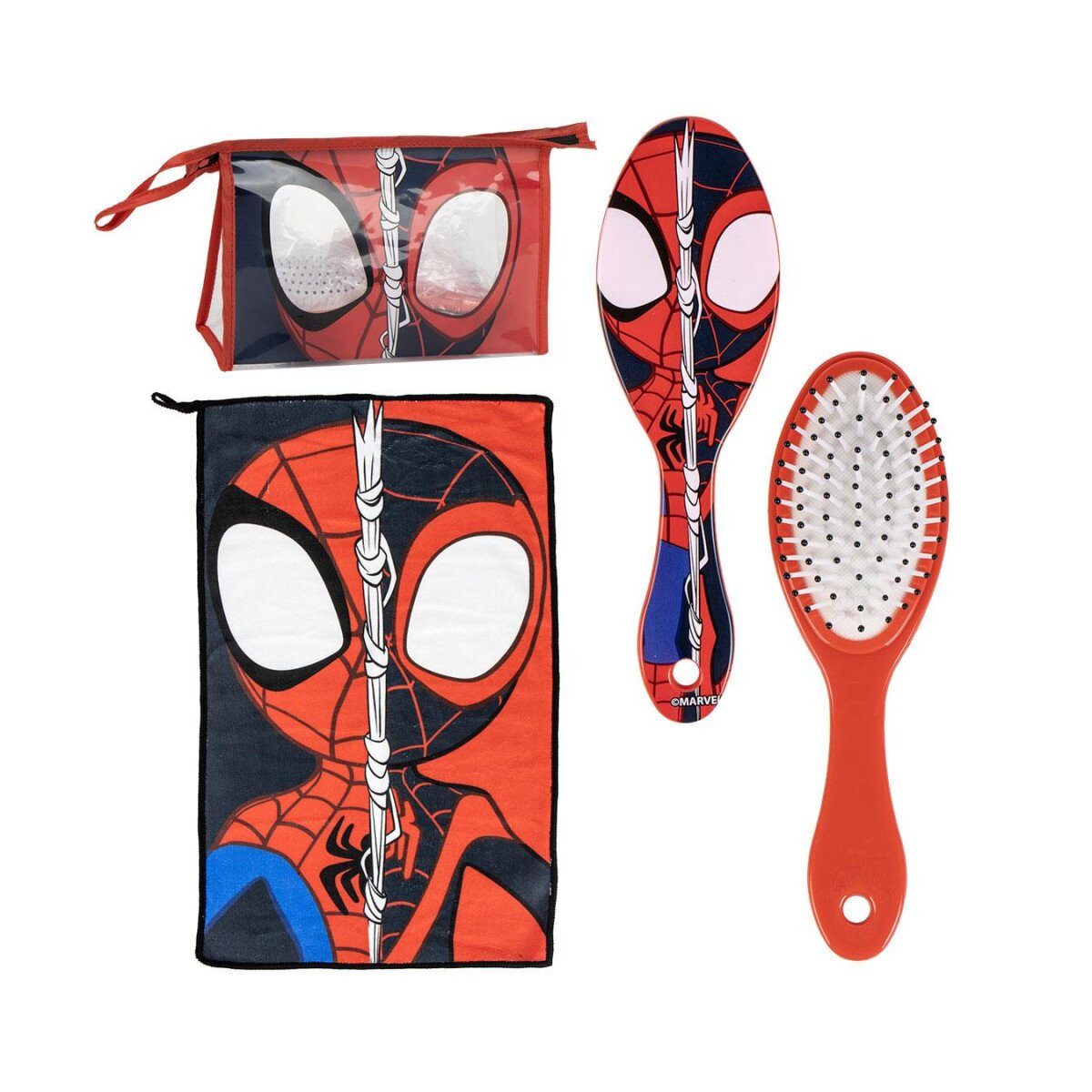 Spiderman Kulturbeutel Spiderman Spidey Hygiene-Paket-Set – Pflege für Superhelden