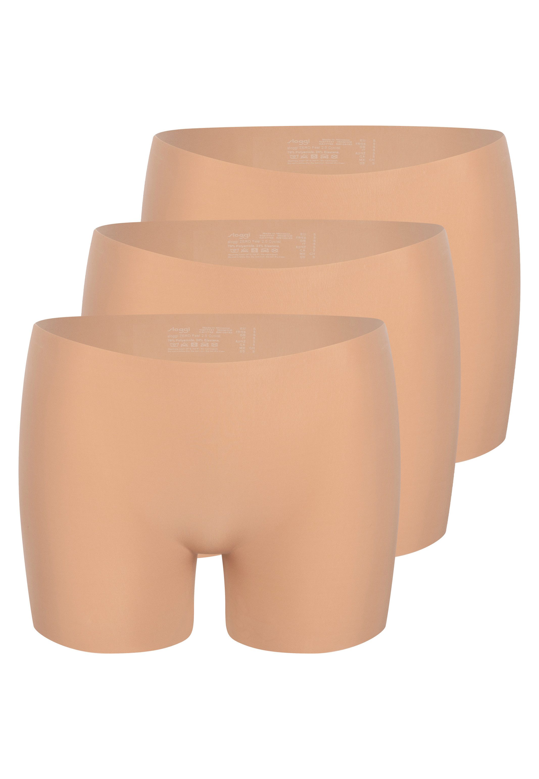 sloggi Panty 3er Pack Zero Feel 2.0 Cyclist (Spar-Set, 3-St) Panty - Nahtlo günstig online kaufen