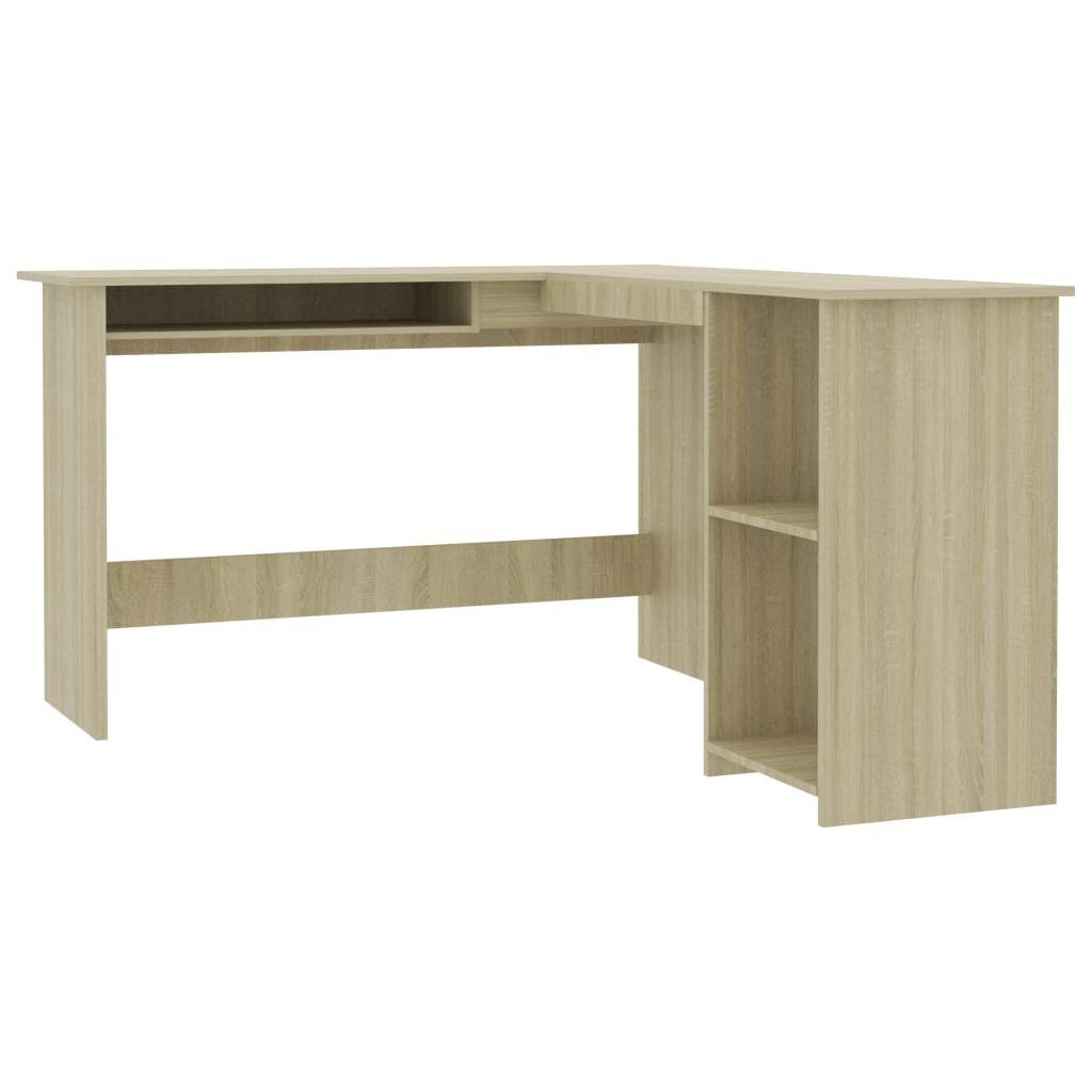 furnicato Schreibtisch Eckschreibtisch L-Form cm Holzwerkstoff Sonoma-Eiche 120x140x75