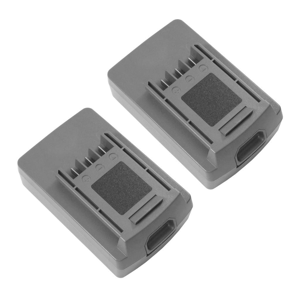 Trade-Shop 2x Akku passend für Wolf Garten 41A20-L650, LiIon Power-Pack 5, 785454 Akku Li-Ion 2000 mAh (18 V)