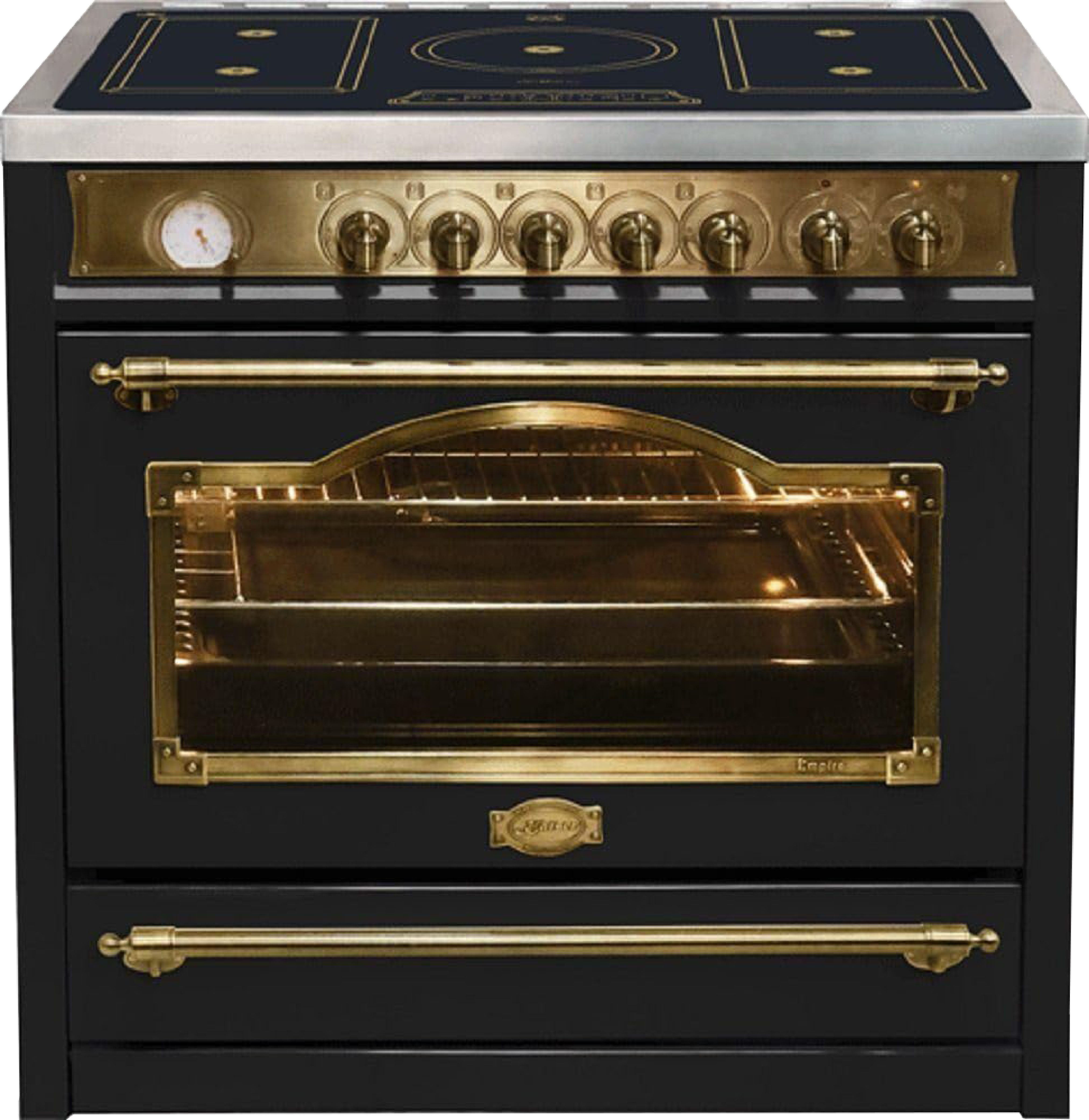 Kaiser Küchengeräte Induktions-Standherd 90 cm Retro Herd mit Induktionskochfeld FREE ZONE Slider Touch Control HC 93655 IEm., mit 1-fach-Teleskopauszug, Kataly – Bild 5 von 5