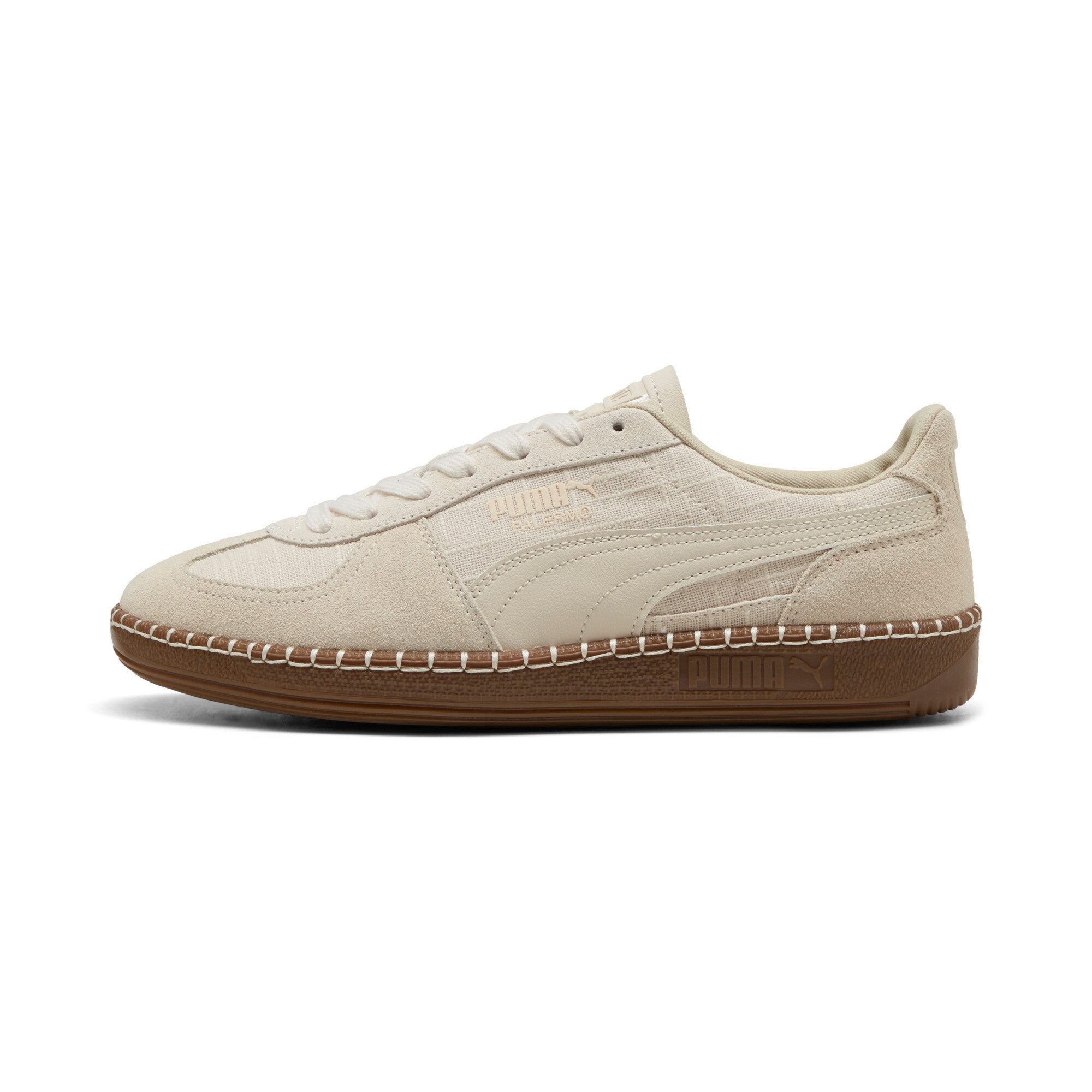 PUMA PALERMO STRAW Sneaker mit profiliertem Laufsohlenprofil, mit Gummilaufsohle, mit Schnürung