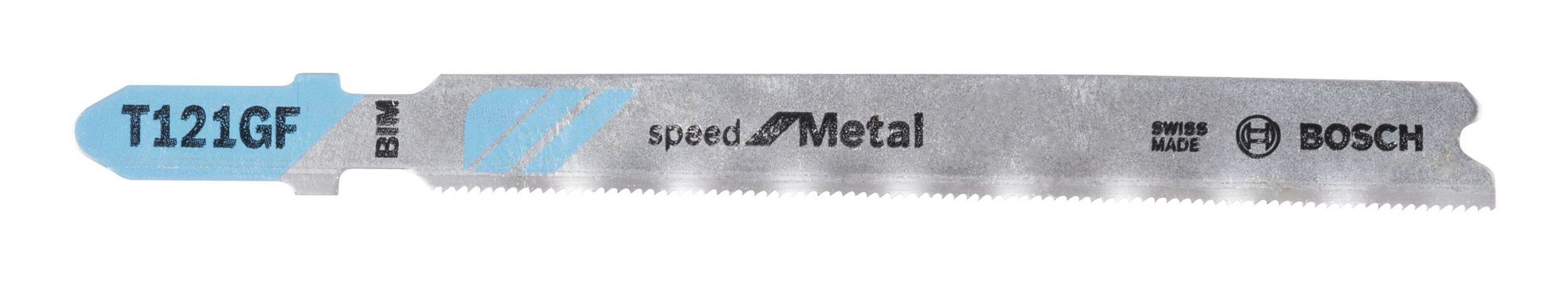 BOSCH Stichsägeblatt (3 Stück), T 121 GF Speed for Metal - 3er-Pack