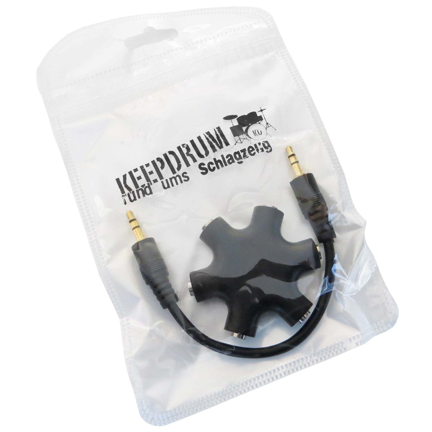 keepdrum keepdrum ADA067 5-fach Verteiler Splitter mehrfach Y-Adapter Audio-Adapter 3,5-mm-Klinke zu 3,5-mm-Klinke, 5-fach Audio Verteiler – Bild 5 von 5