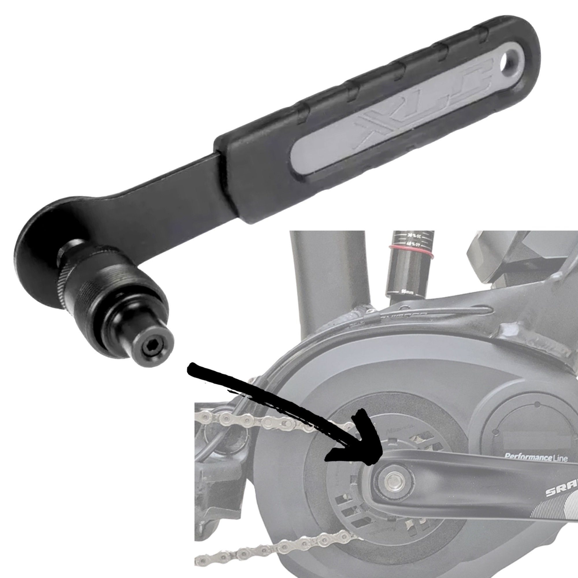 XLC Fahrrad-Montageständer Fahrrad Tretkurbelabzieher TO-S02 Ebike günstig online kaufen