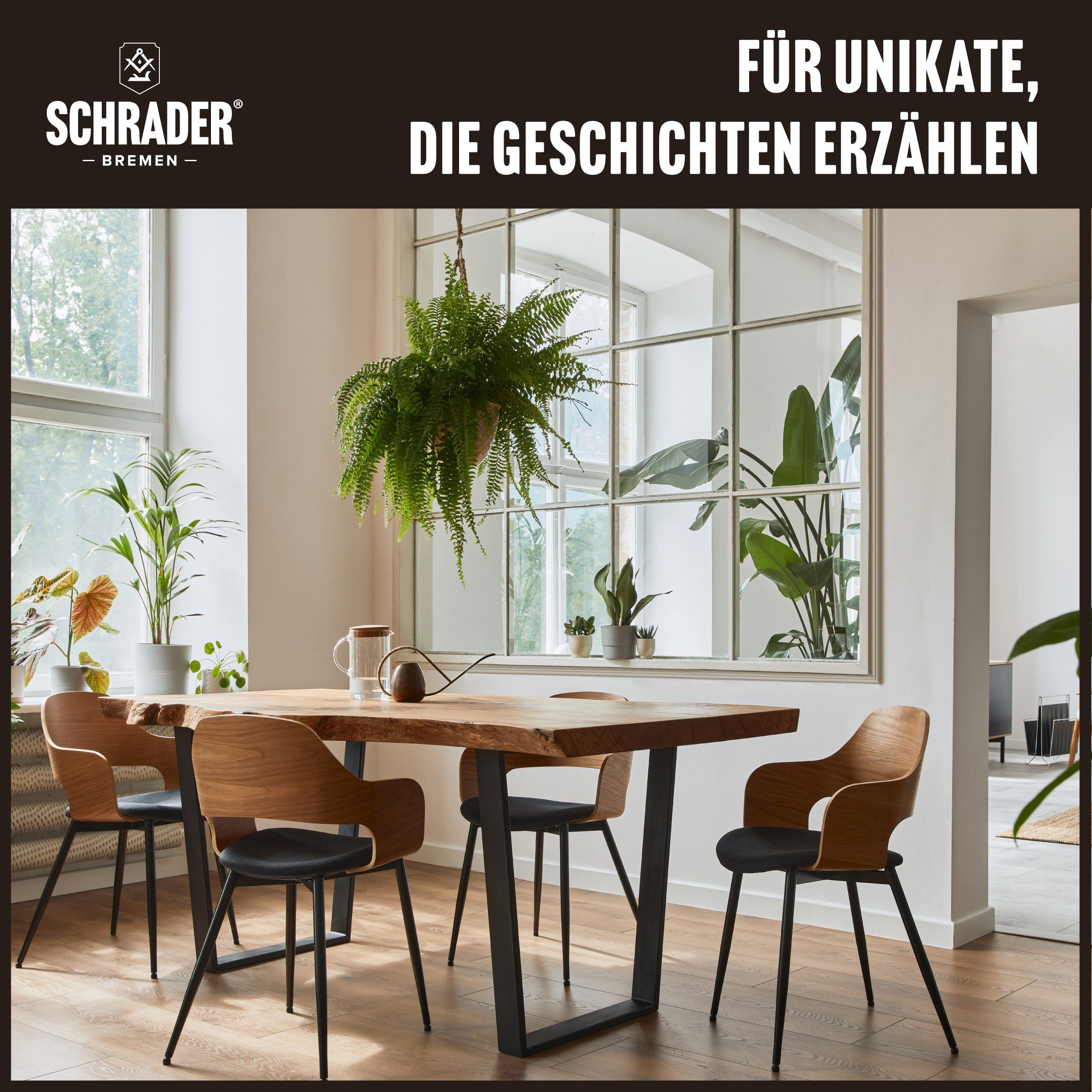 Schrader Möbelpflege Set - 3-teilig Holzreiniger Germany) Made Holzoberflächen in Holzmöbel (Balsam & inklusive Poliertuch lackierte - - für