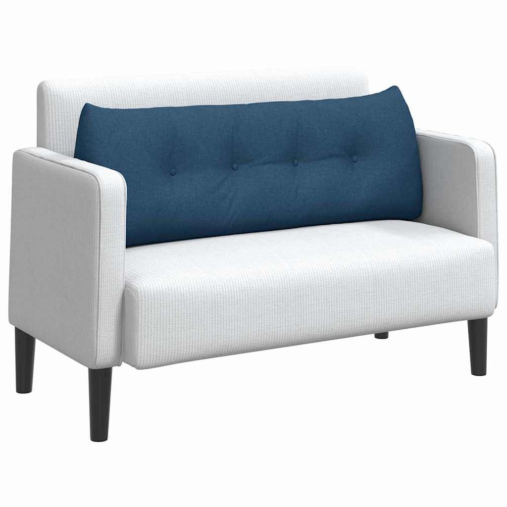 vidaXL Rückenkissen Rücken Kissen Blau 140 x 24 x 50 cm Stoff, 1-tlg.