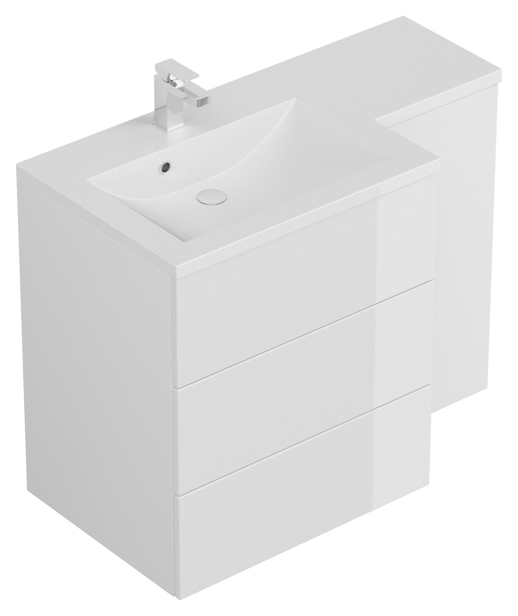 Magnolia Home Badmöbel-Set Badblock ELISA rechts günstig online kaufen