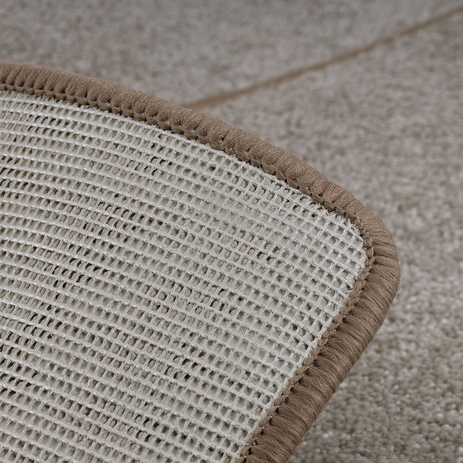 Karat Hochflor-Bettumrandung Marseille, Bettläufer in verschiedenen Farben, Höhe 13.5 mm, (3-tlg), Velours