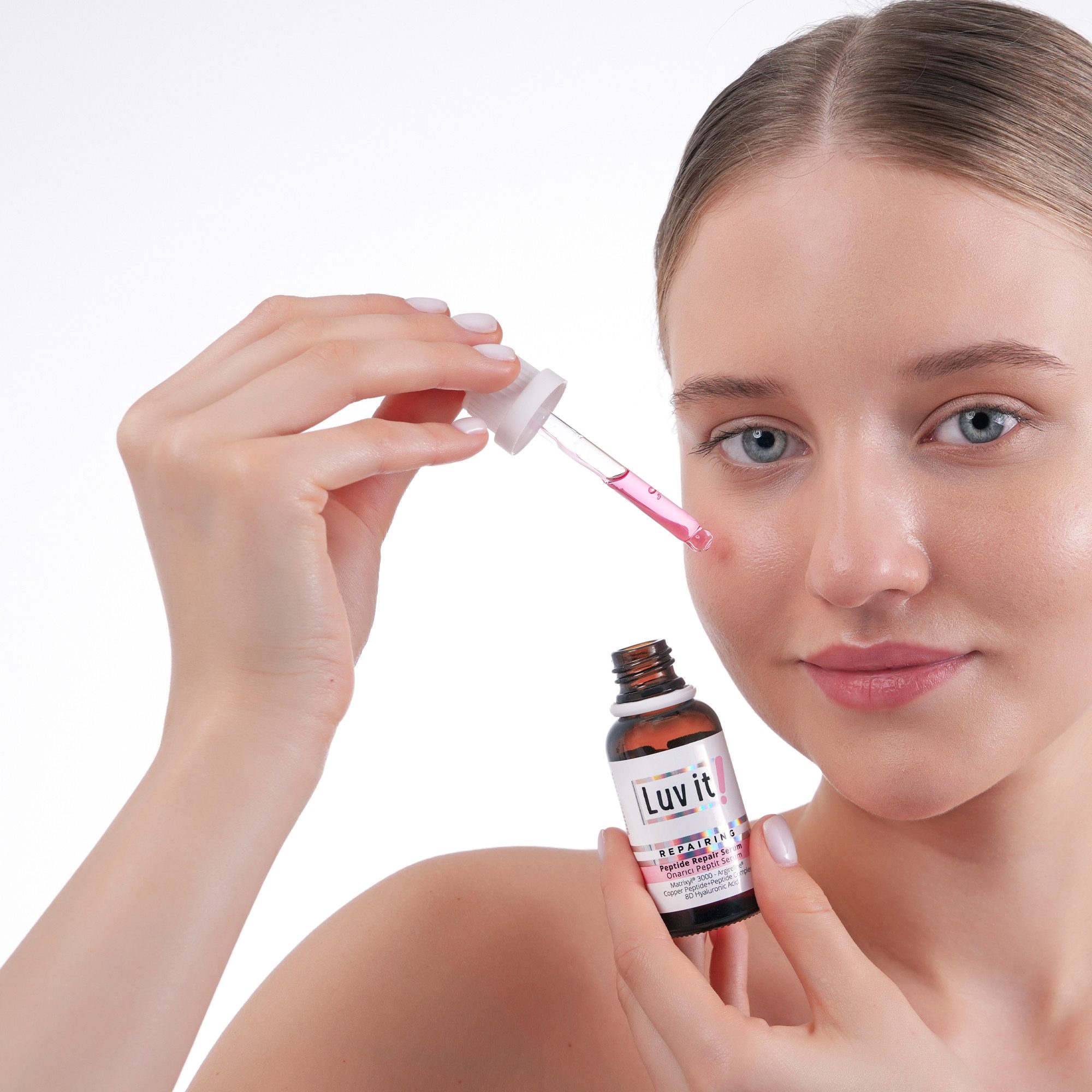 Luv it! Gesichtsserum Peptid Serum 7-fach Komplex, Anti-Aging Gesichtsserum mit 7-fach Peptidkomplex