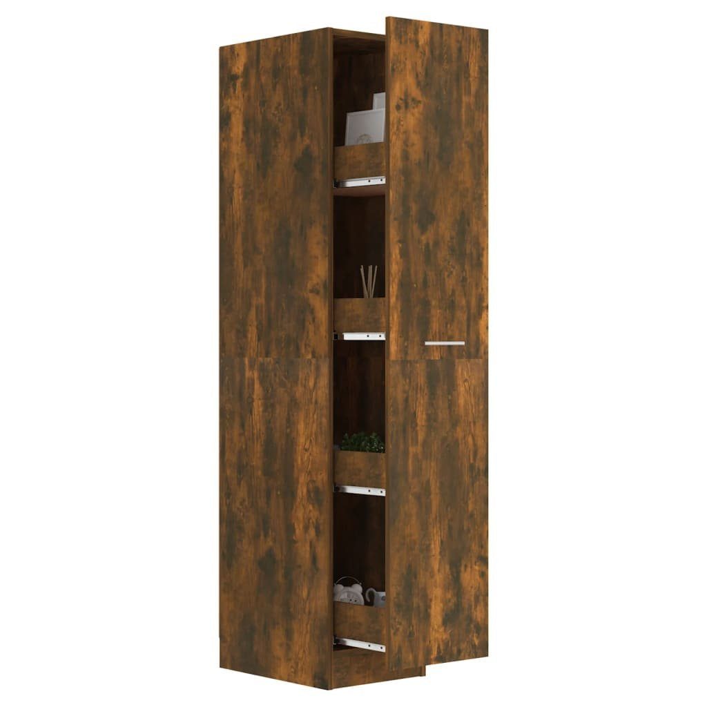 Fächerschrank (1-St) Holzwerkstoff cm Räuchereiche vidaXL 30x42,5x150 Apothekerschrank