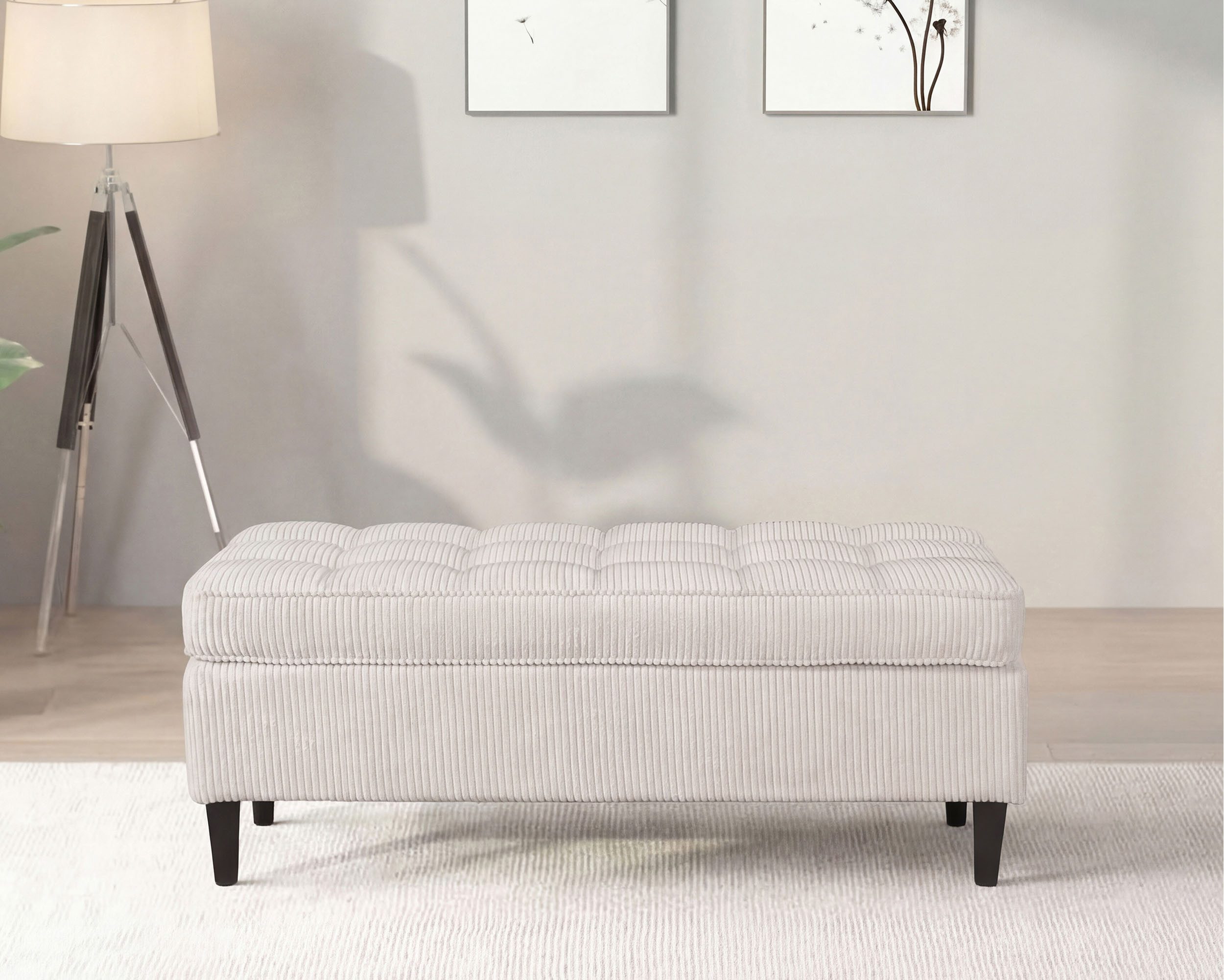 Dorel Home Hocker LINDHUS, Cord, Modul für die Lindhus-Sofas- Breite 120 cm, verlängert das Sofa zum Schlafsofa, Relaxsofa....