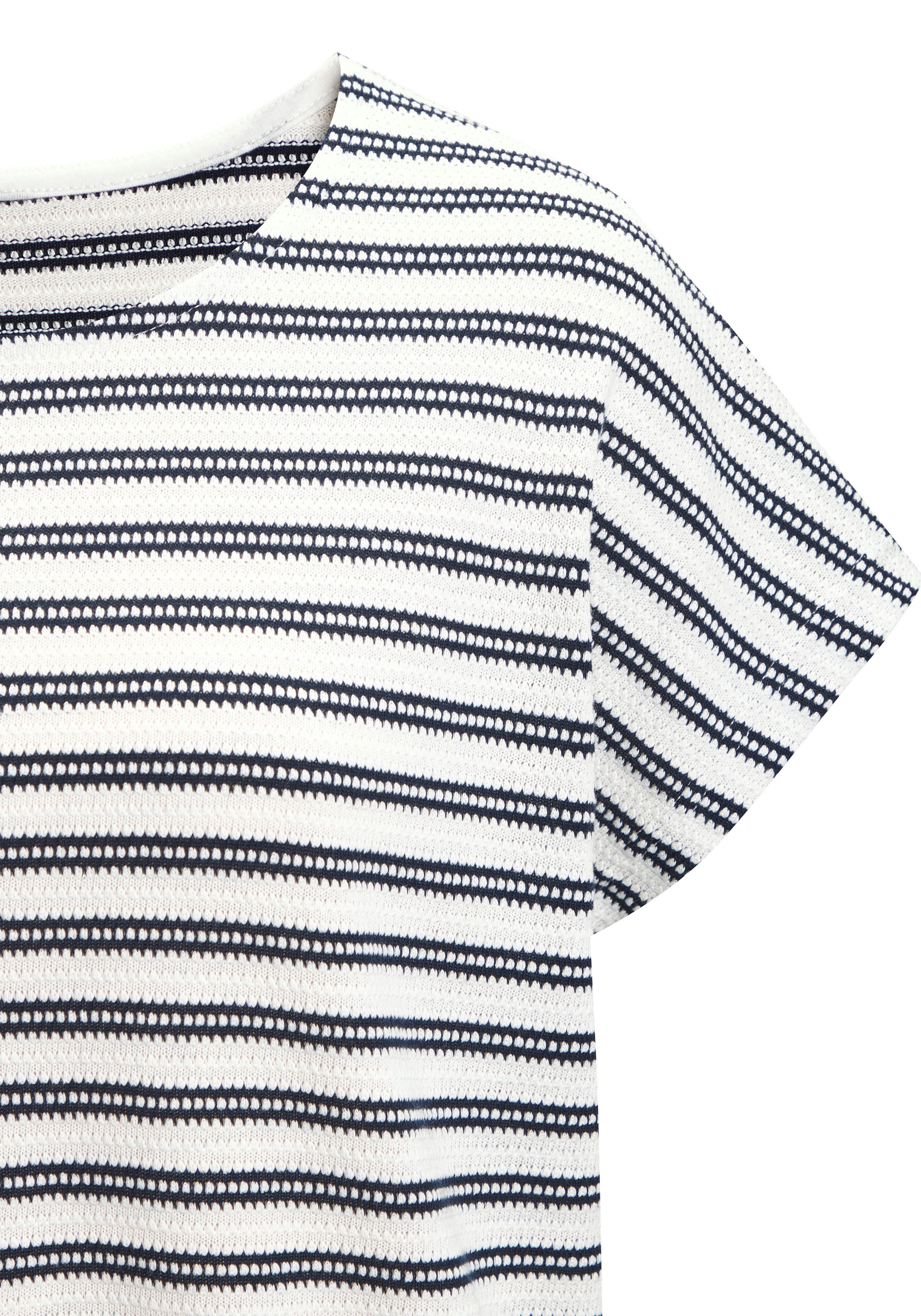 Vivance by Lascana Kurzarmshirt mit modischem Streifenmuster aus angenehmer Baumwoll-Strickqualität – Bild 5 von 5