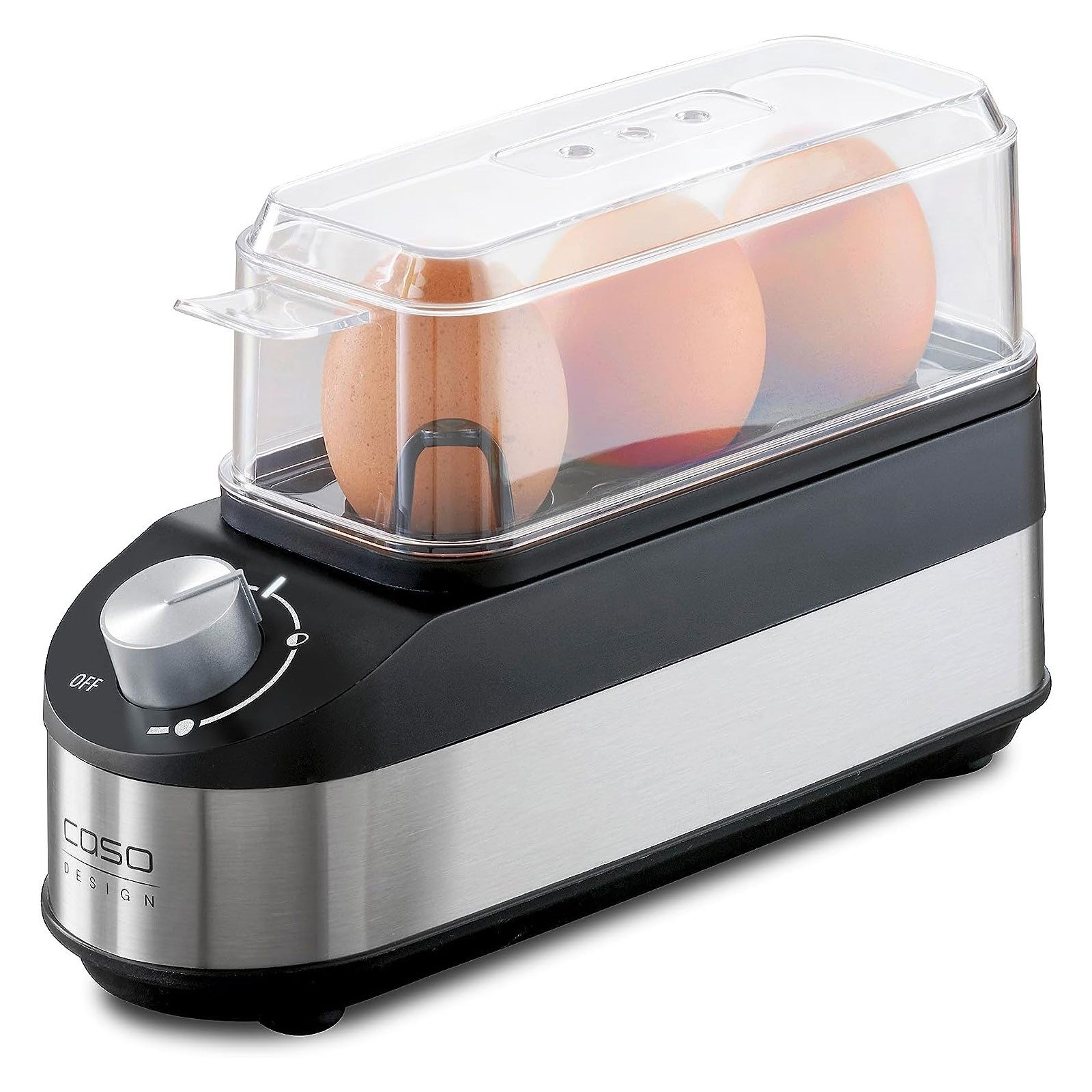 Caso Яйцеварки 2774 E3, Stufenloser Drehregler, Zeit-, energie- und wassersparend