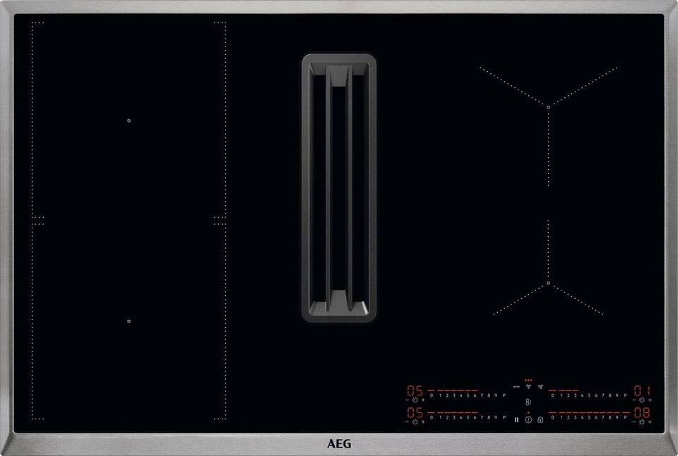 AEG Kochfeld mit Dunstabzug COLI84COXB