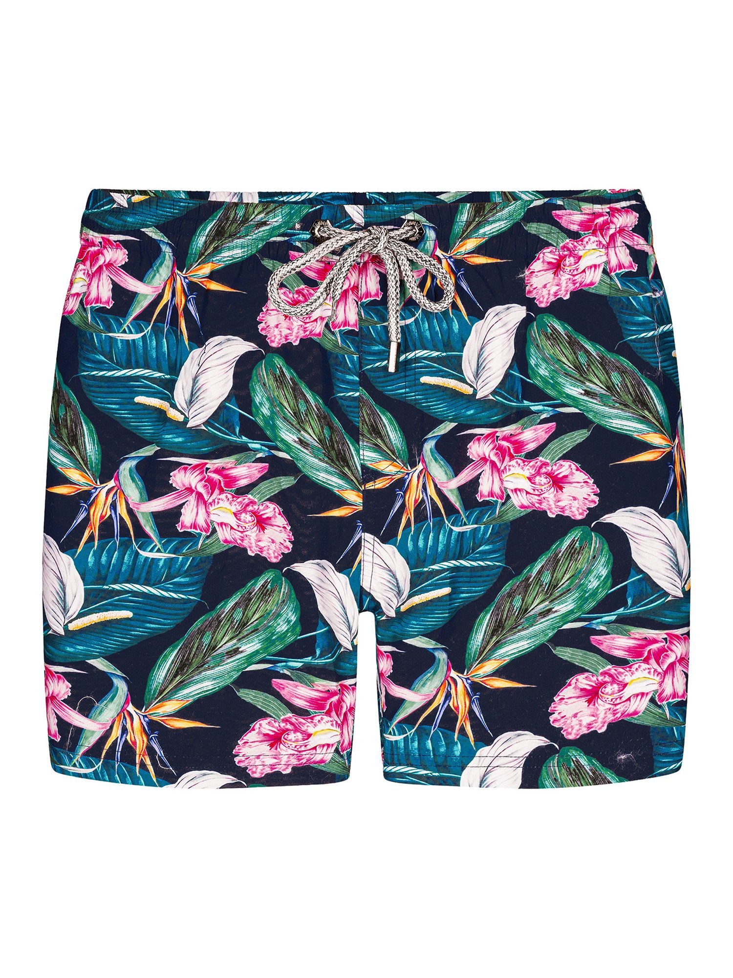 Bondi Joe Badeshorts Premium Badehose Roscoe Green ohne Netz Boardshorts schnelltrocknend