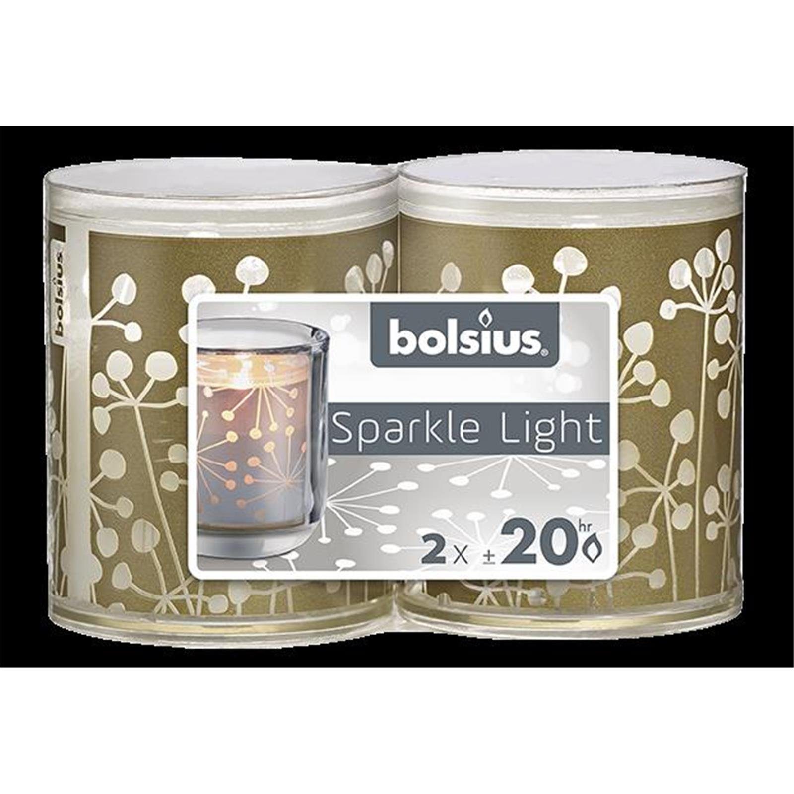 Bolsius Candele a colonna rustiche Shine 8 pz. 100x50 mm Taupe
