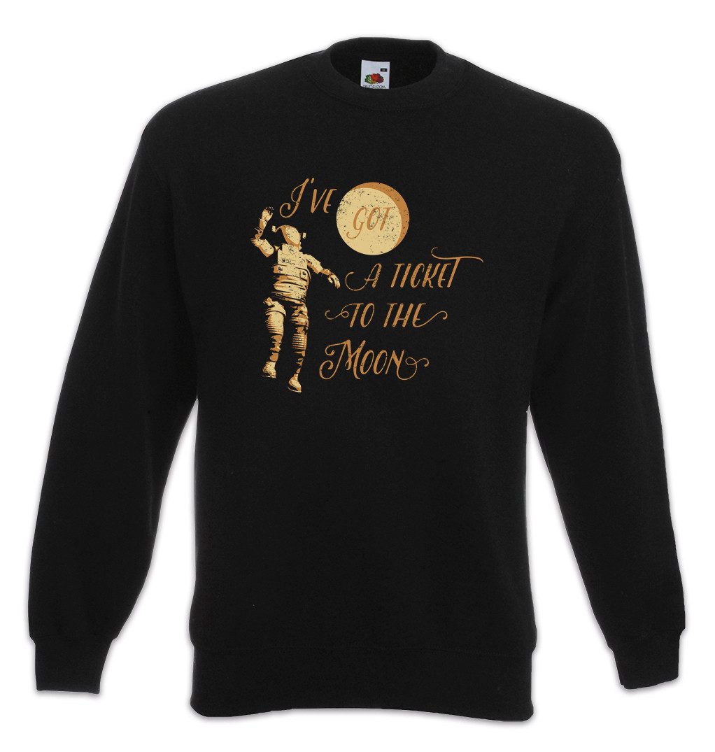 Sweatshirt Ticket To The Moon Sweatshirt Mond Raumfahrt Astronaut Weltraum