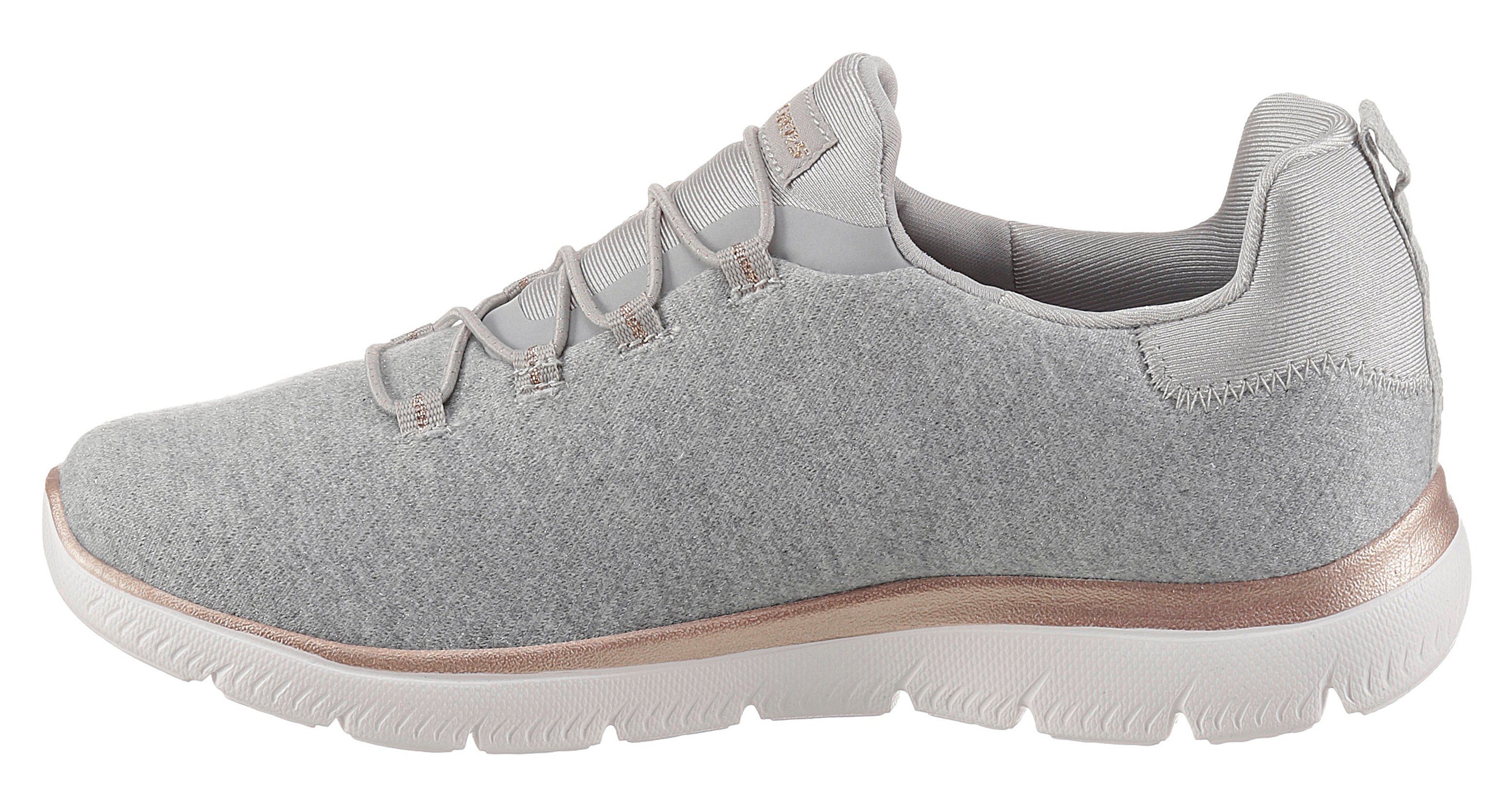 Foam Memory Slip-On mit grau-meliert Sneaker Skechers SUMMITS