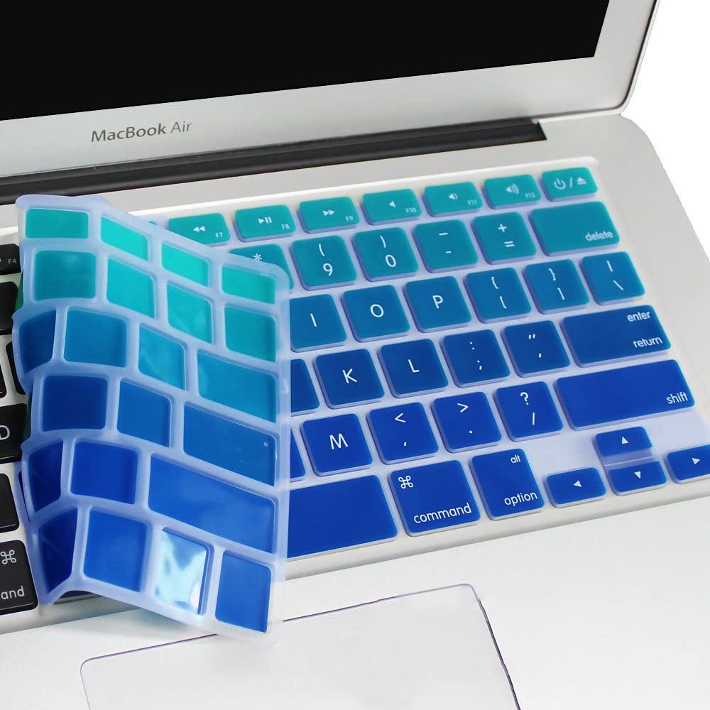 Jormftte »Tastaturschutz kompatibel mit Apple MacBook Air 13''/ Pro Retina  13''/ 15''- Silikon Laptop Abdeckung Farbverlauf mehrfarbig Blau« Tastatur