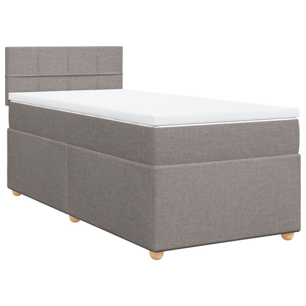 vidaXL Bett Boxspringbett mit Matratze Taupe günstig online kaufen