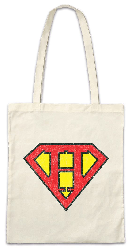 Beuteltasche Super H Stofftasche Buchstabe Initialen Vorname Nachname Man Fasching