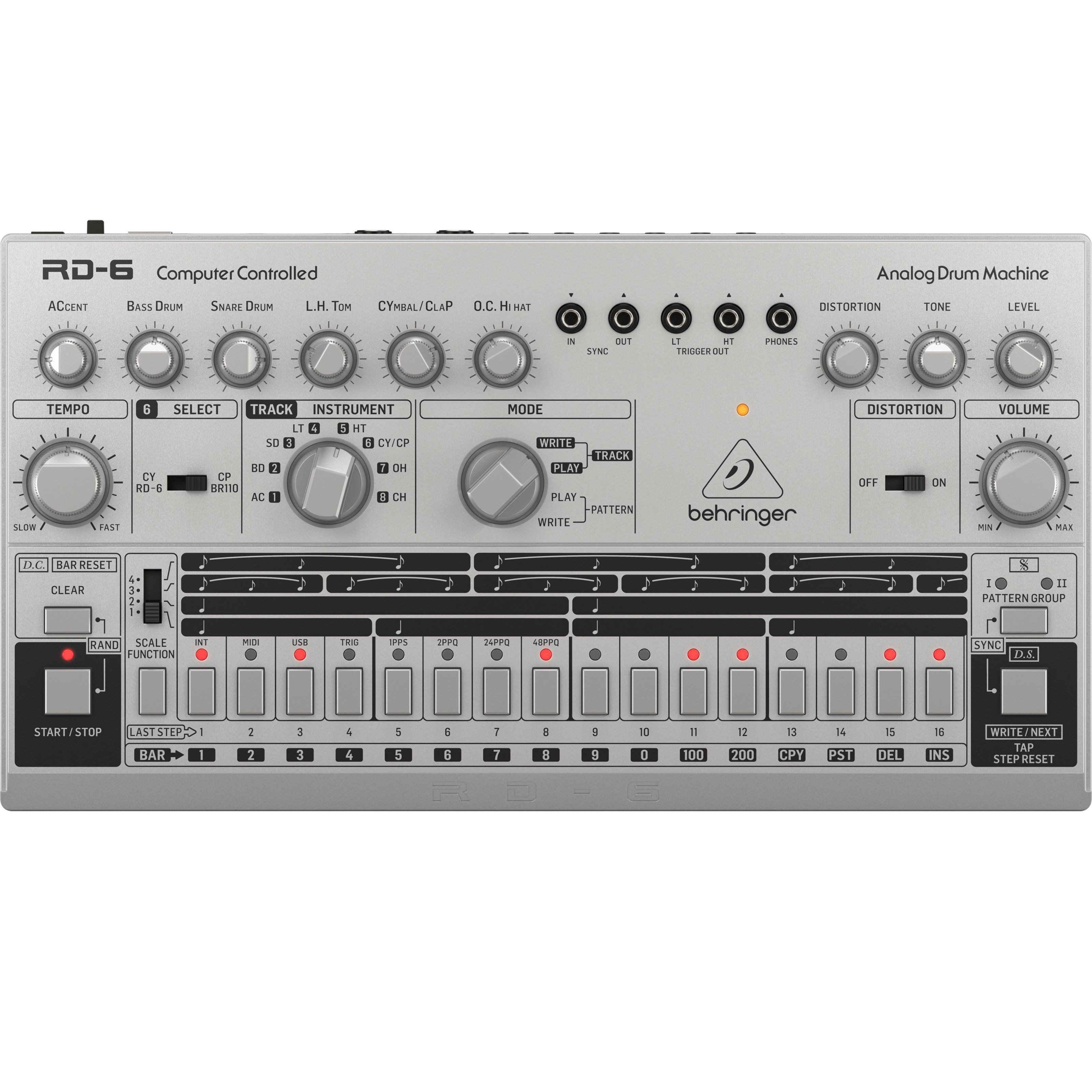 Behringer Synthesizer (Groove-Tools, Drumcomputer), RD-6 SR Rhythm Designer - Drum Computer