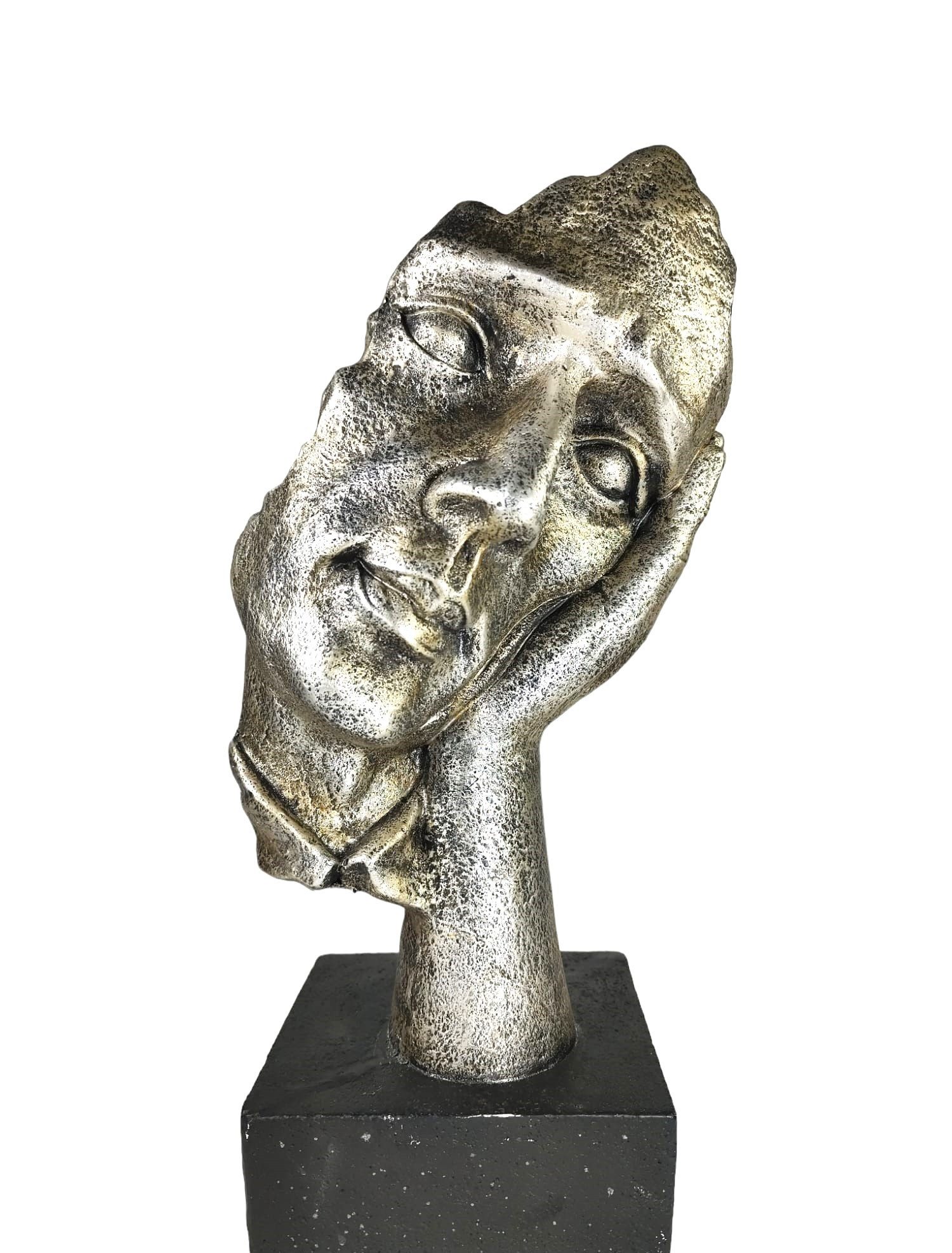 GlasArt handmade Skulptur Deko Gesicht Büste günstig online kaufen