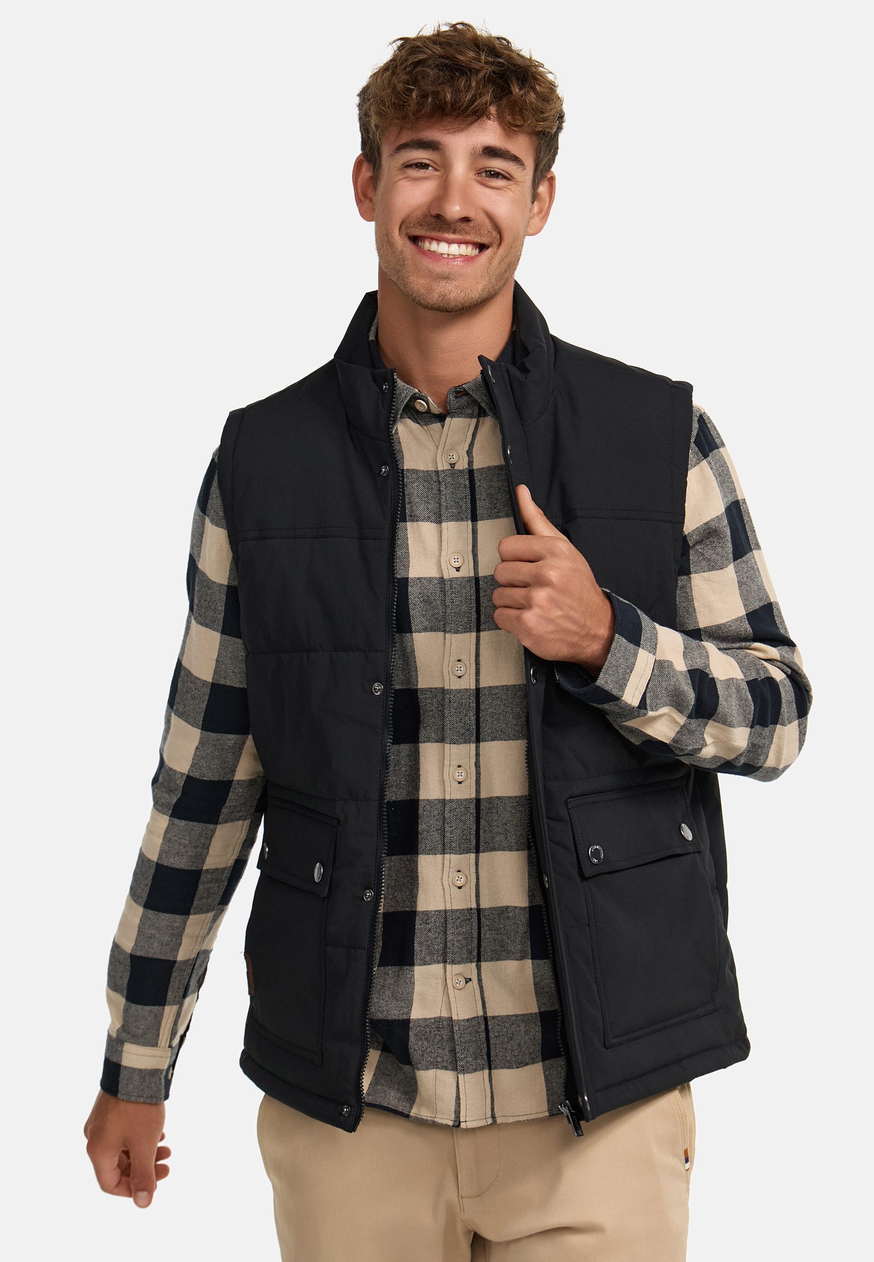 Indicode Steppweste Herren INBellmil Weste Herrenweste mit Reißverschluss u günstig online kaufen