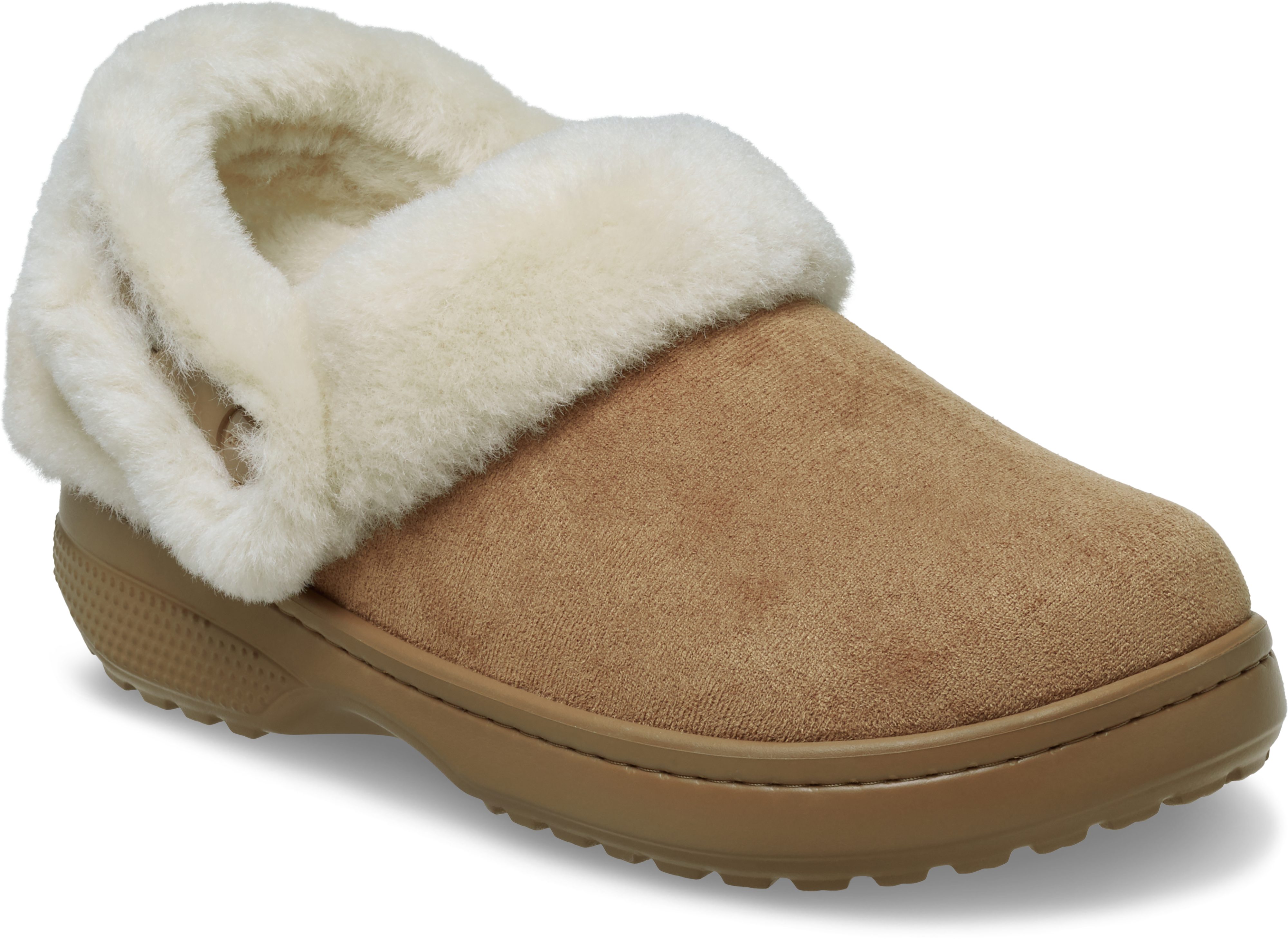Crocs Unfurgettable Vegan Suede Clog Hausschuh Schlupfschuh, Homeslipper mit Warmfutter