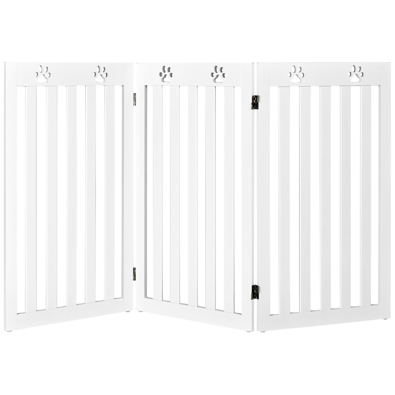 KOMFOTTEU Tierabsperrgitter Hundegitter, 89cm hoch, 3 Paneelen