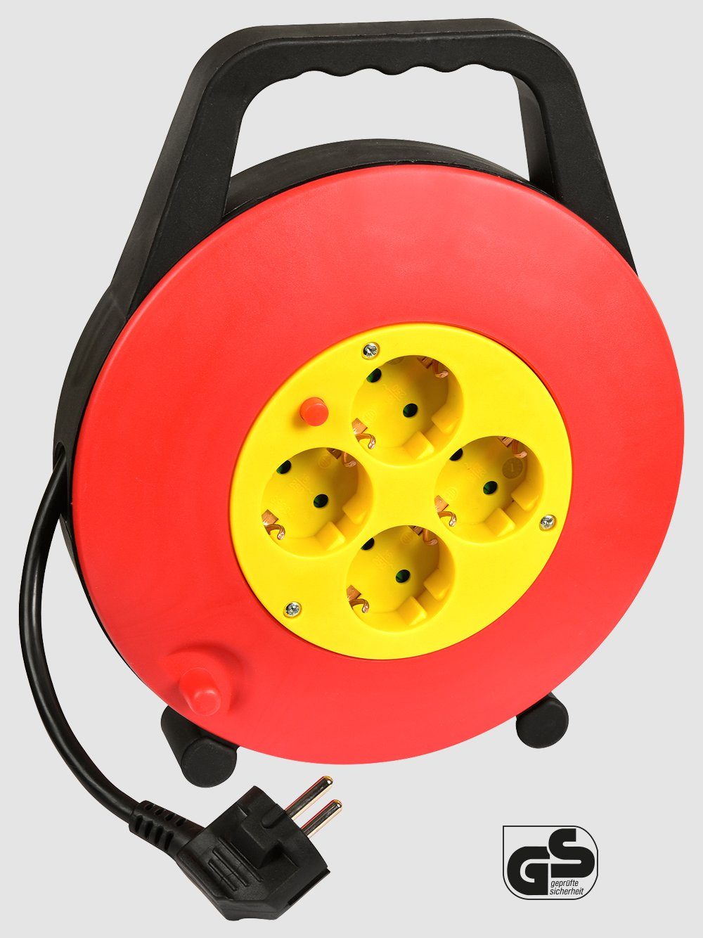 HEITECH 10m Kabelbox Kabeltrommel mit 4 günstig online kaufen