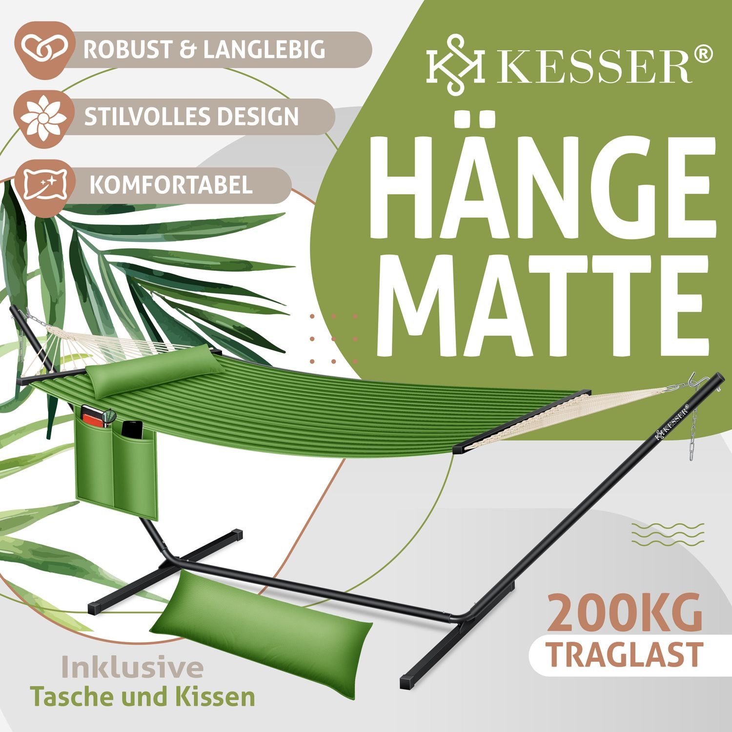 KESSER Hängematte, Hängematte HILL mit Gestell günstig online kaufen