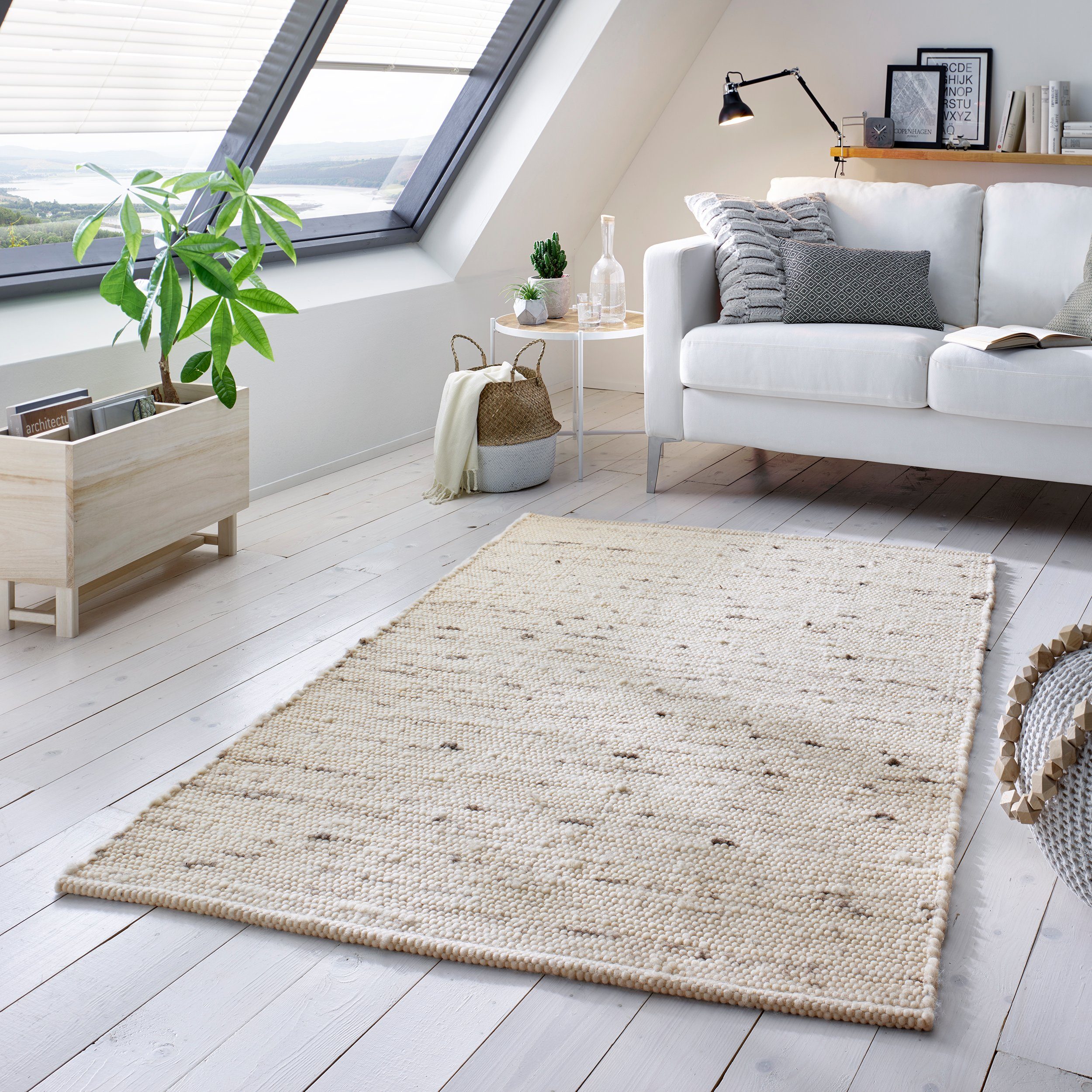 TaCa Home Wollteppich Handweb Woll-Teppich Neuseeland, günstig online kaufen