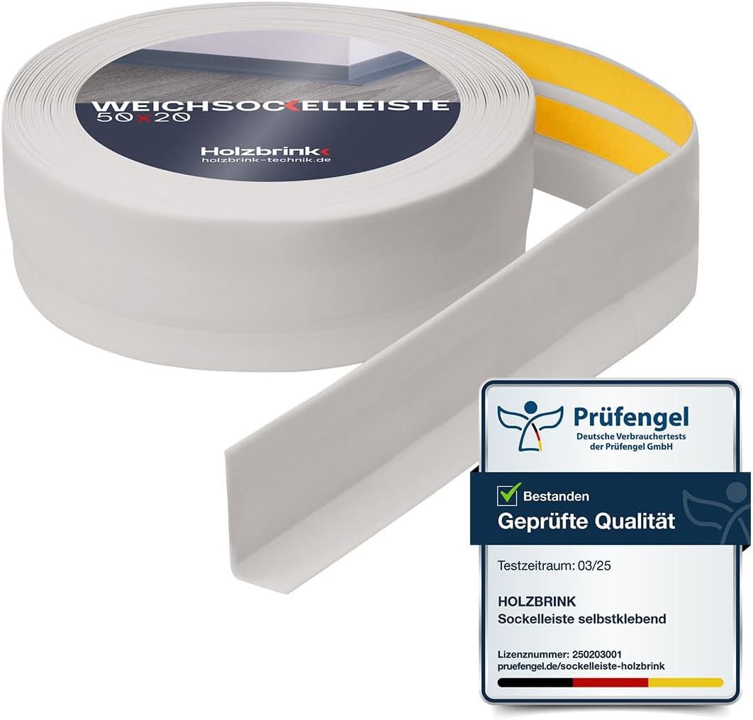 HOLZBRINK Sockelleiste HOLZBRINK selbstklebend PVC 50x20mm, 1 m, L: 100 cm, günstig online kaufen