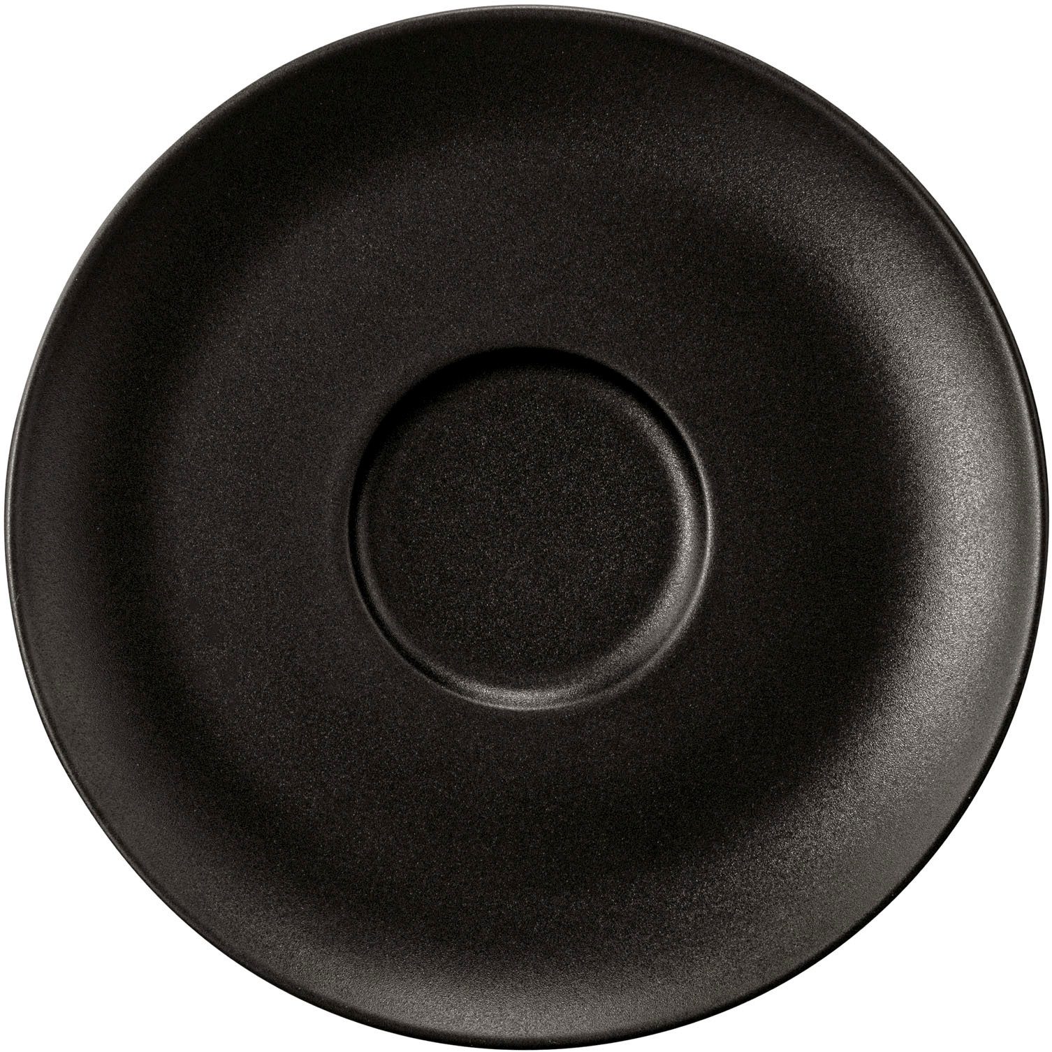Seltmann Weiden Untertasse Liberty - Velvet Black, (1 St), Kombi-Untertasse groß 16,5 cm