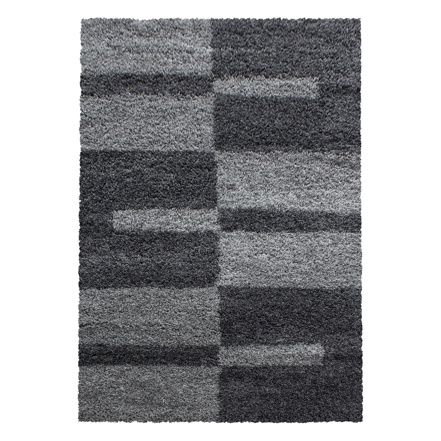 Teppich Boss Teppich Hochflor Teppich Gianna Grau, Läufer, Höhe: 30 mm