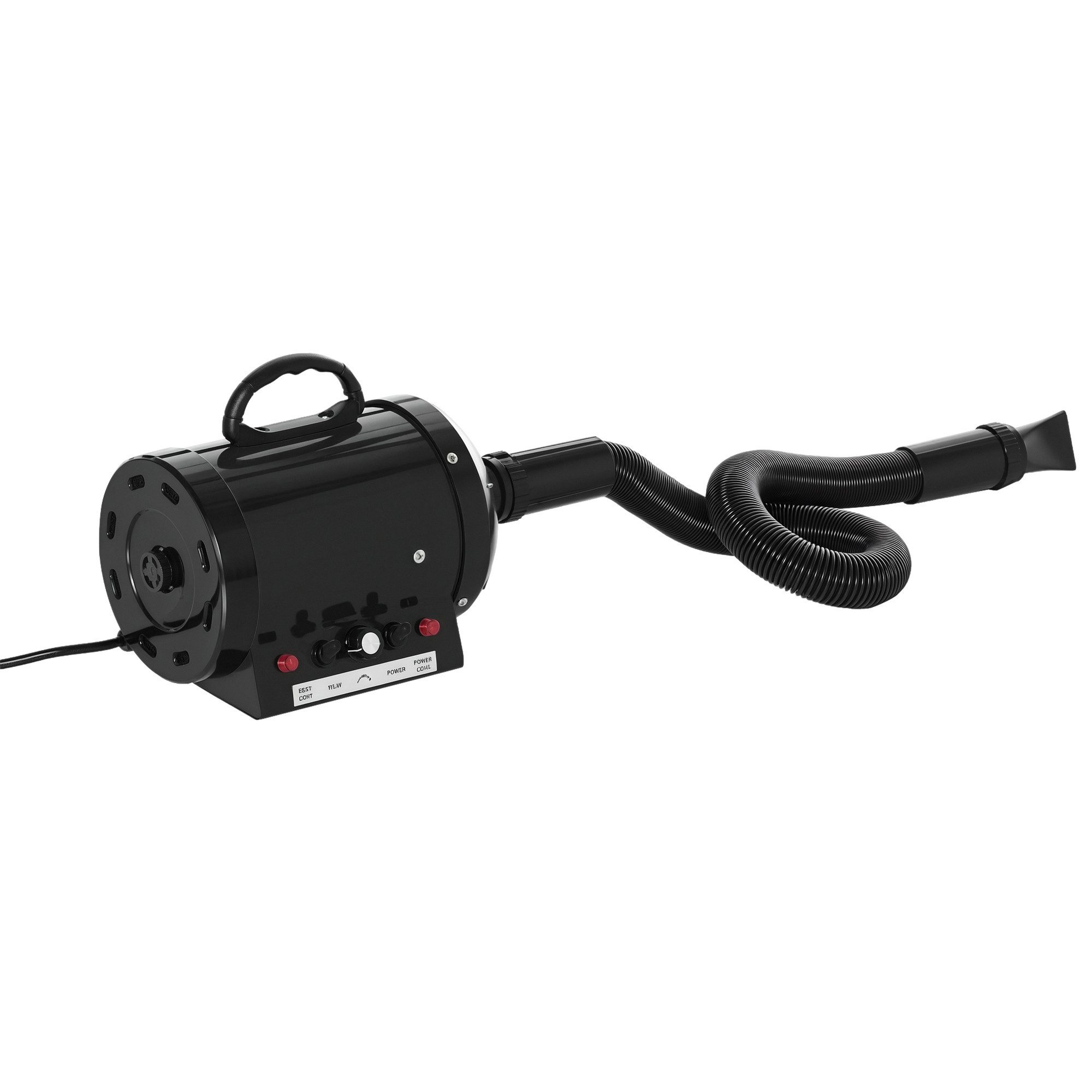 Novzep Hundeschermaschine Hundefön Blower 2800W Hundetrockner mit Einstellbarer Geschwindigkeit, 3 Düsen, Heizung, Tierhaartrockner Pet Dryer für Hunde Katzen