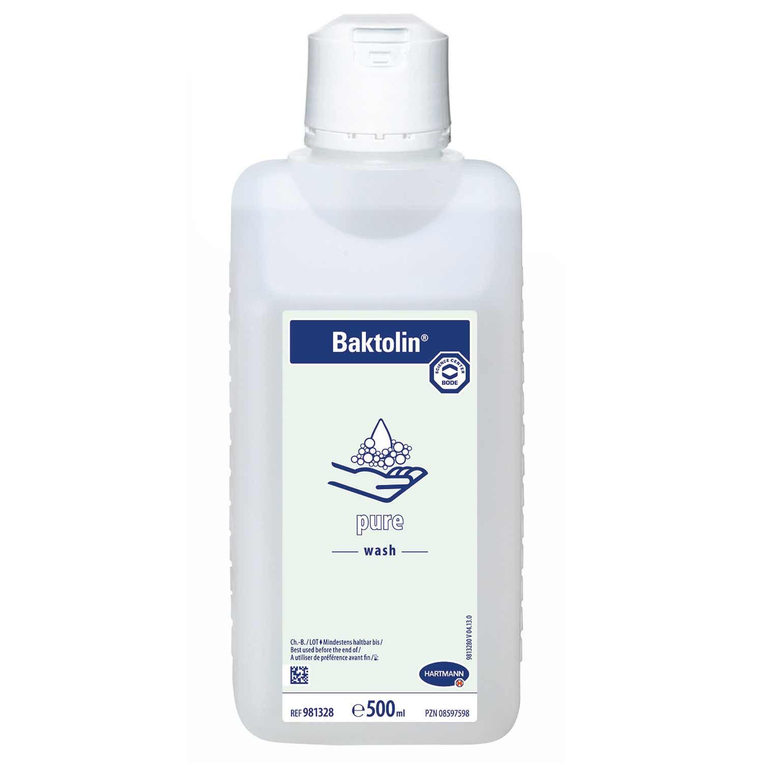 PAUL HARTMANN AG Hautpflegegel Hartmann Baktolin pure Waschlotion 500 ml parfümfrei Einzelartikel, 1-tlg., parfüm- und farbstofffrei, pH-Wert 5,5, seifen- und alkalifrei