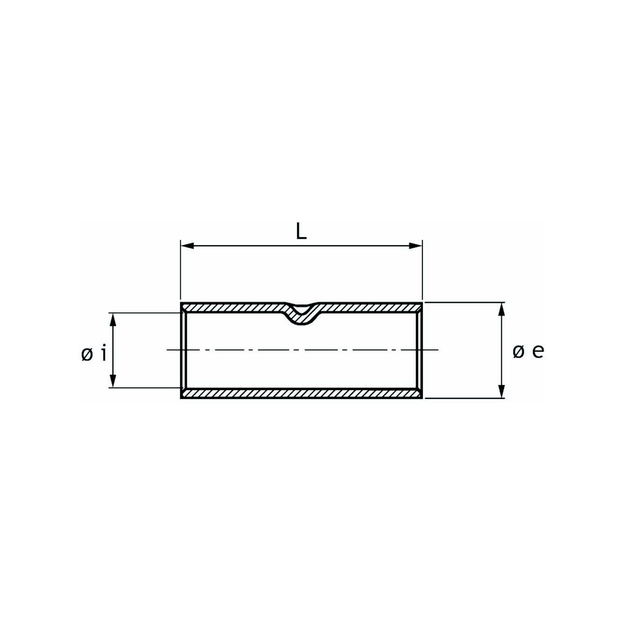 Cimco Koax-Kabelverbinder Cimco Pressverbinder Länge 80mm 183709
