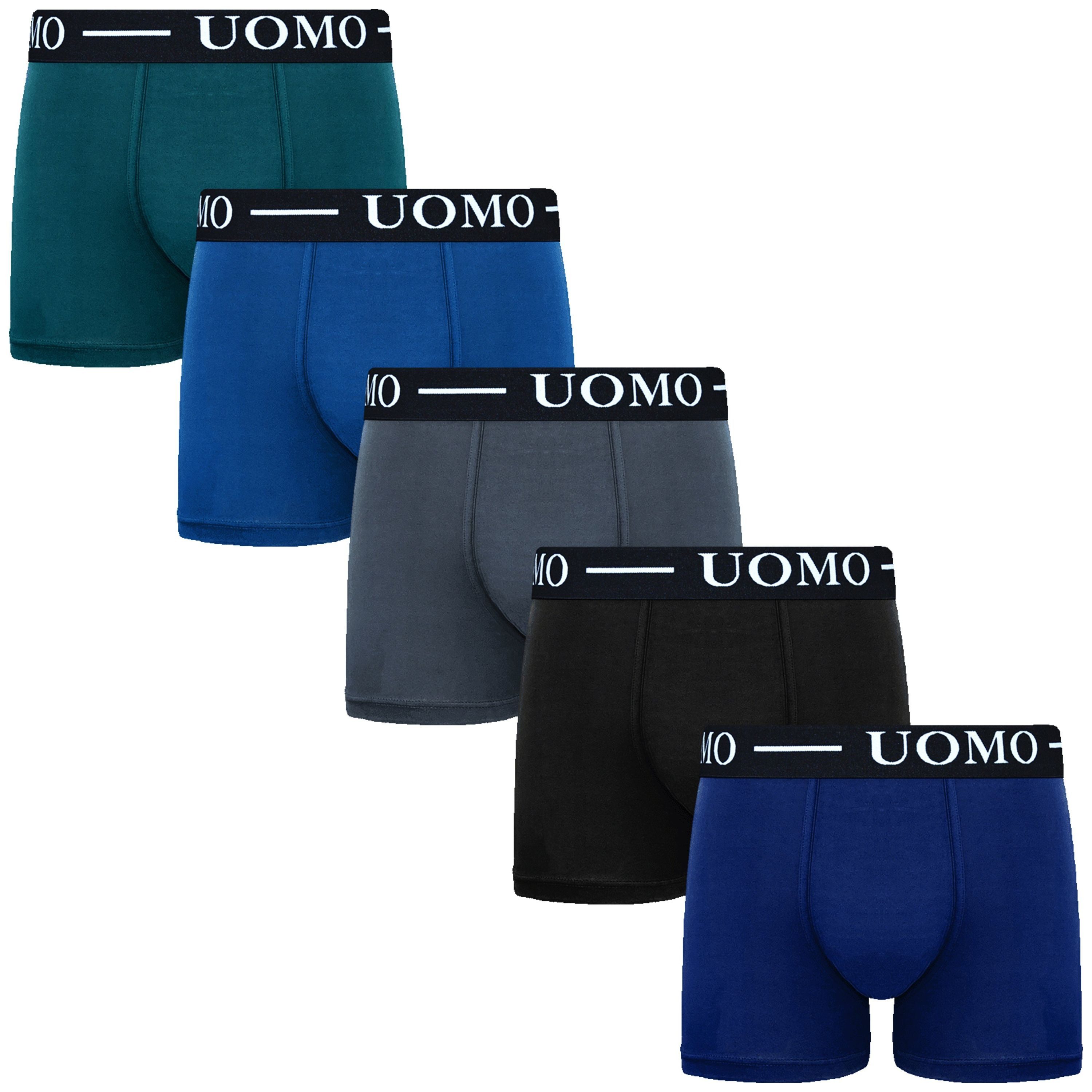TEXEMP Boxershorts 5er Pack Herren Boxershorts Baumwolle Unterwäsche Unterh günstig online kaufen