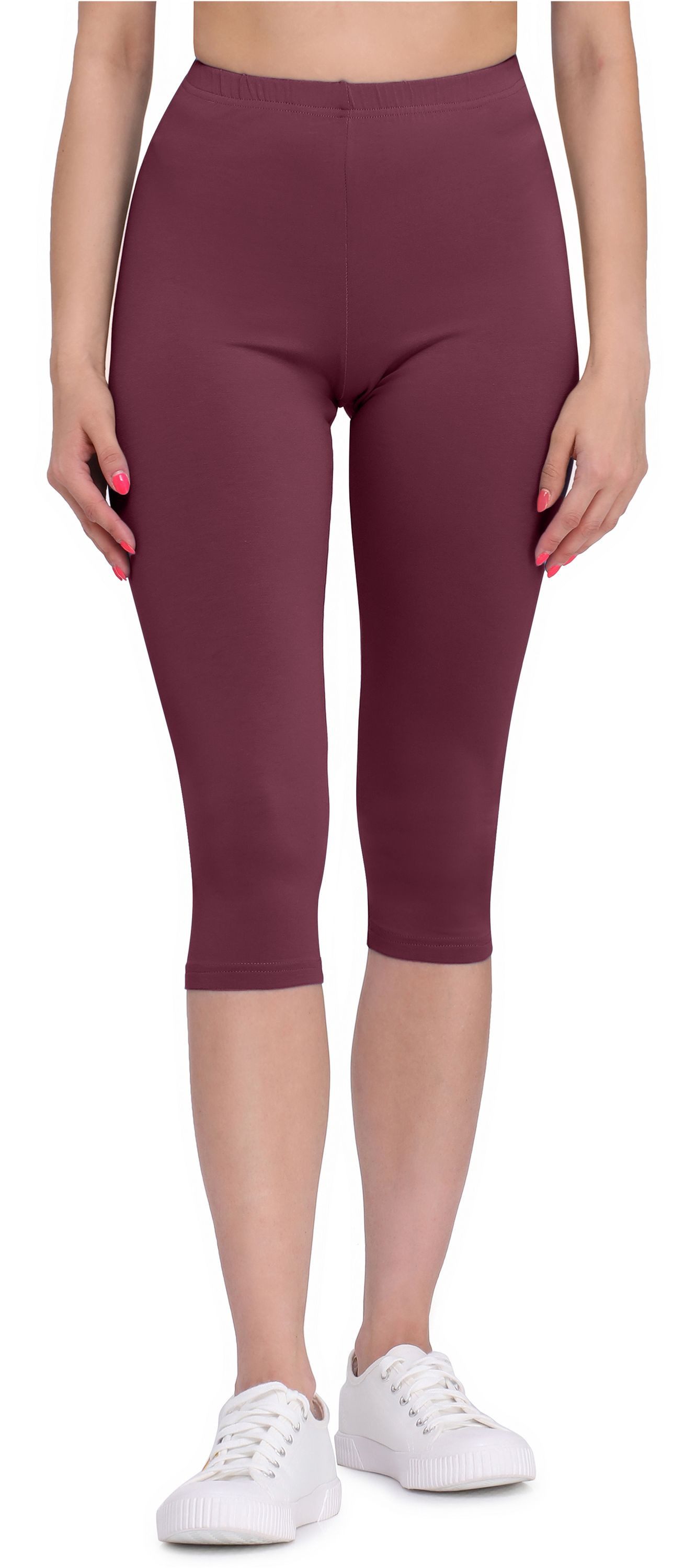 Leggings Damen 3/4 Capri Hose aus Viskose BLV50-148