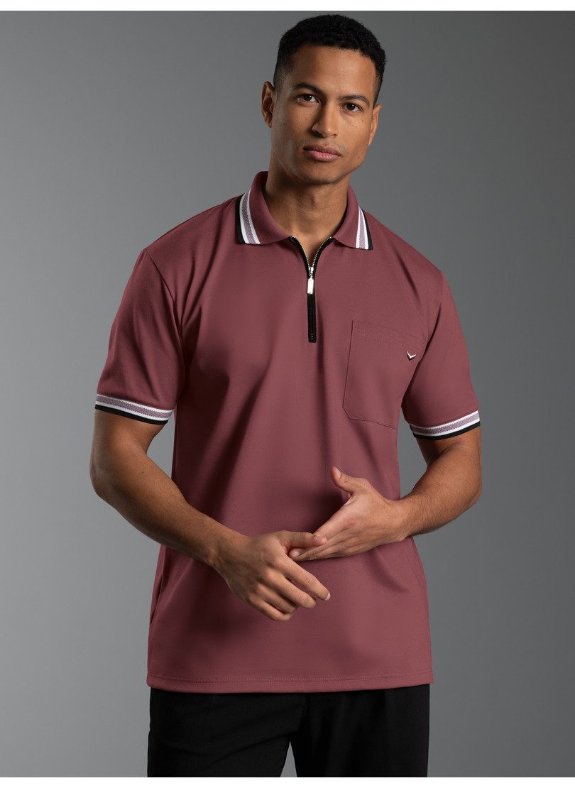 Poloshirt TRIGEMA Poloshirt mit Reißverschluss