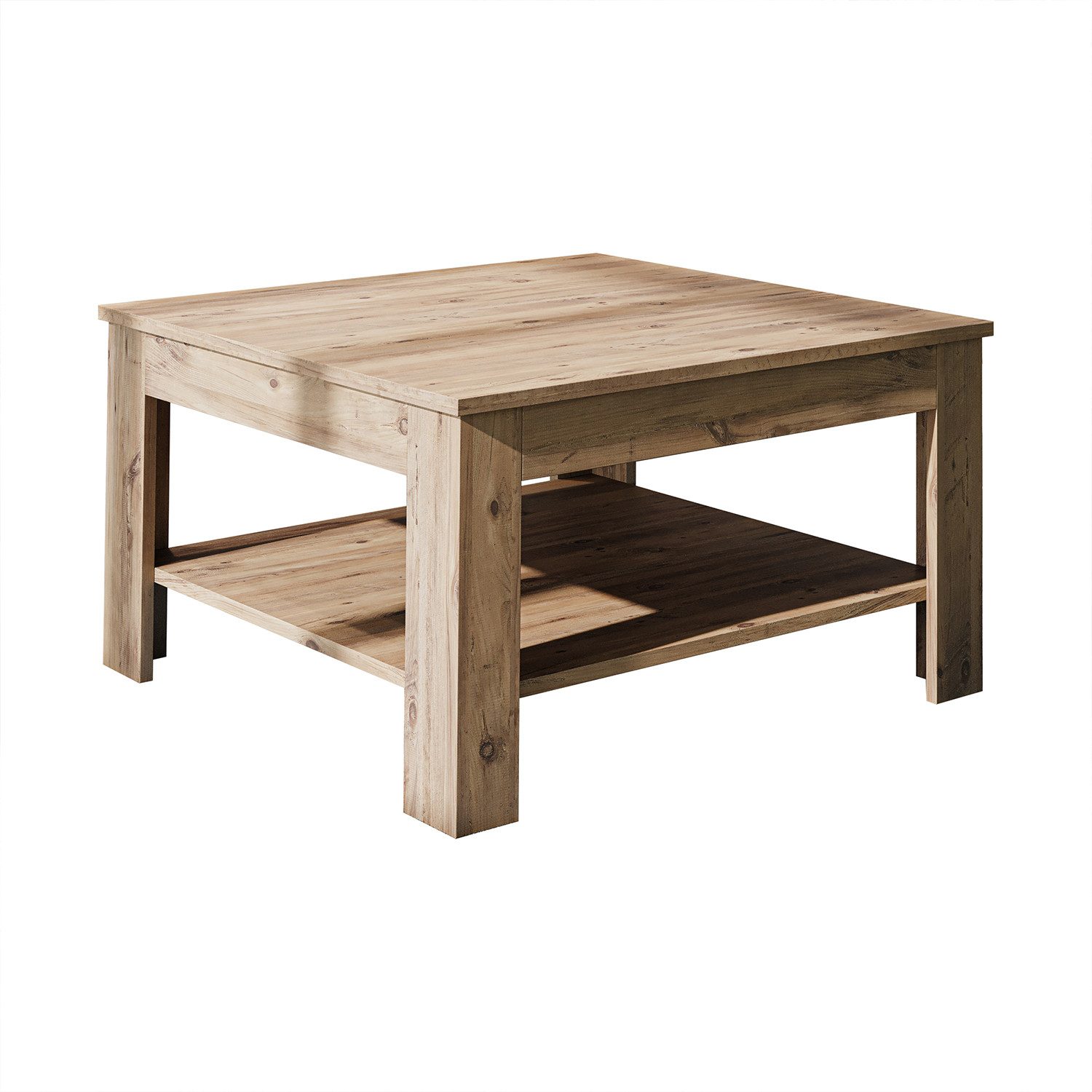 Roomart Wohnzimmertisch Couchtisch HELSINKI mit Ablageboden Wohnzimmertisch Sofatisch modern, Mit unterer Ablage, in zwei Formaten – Bild 4 von 5