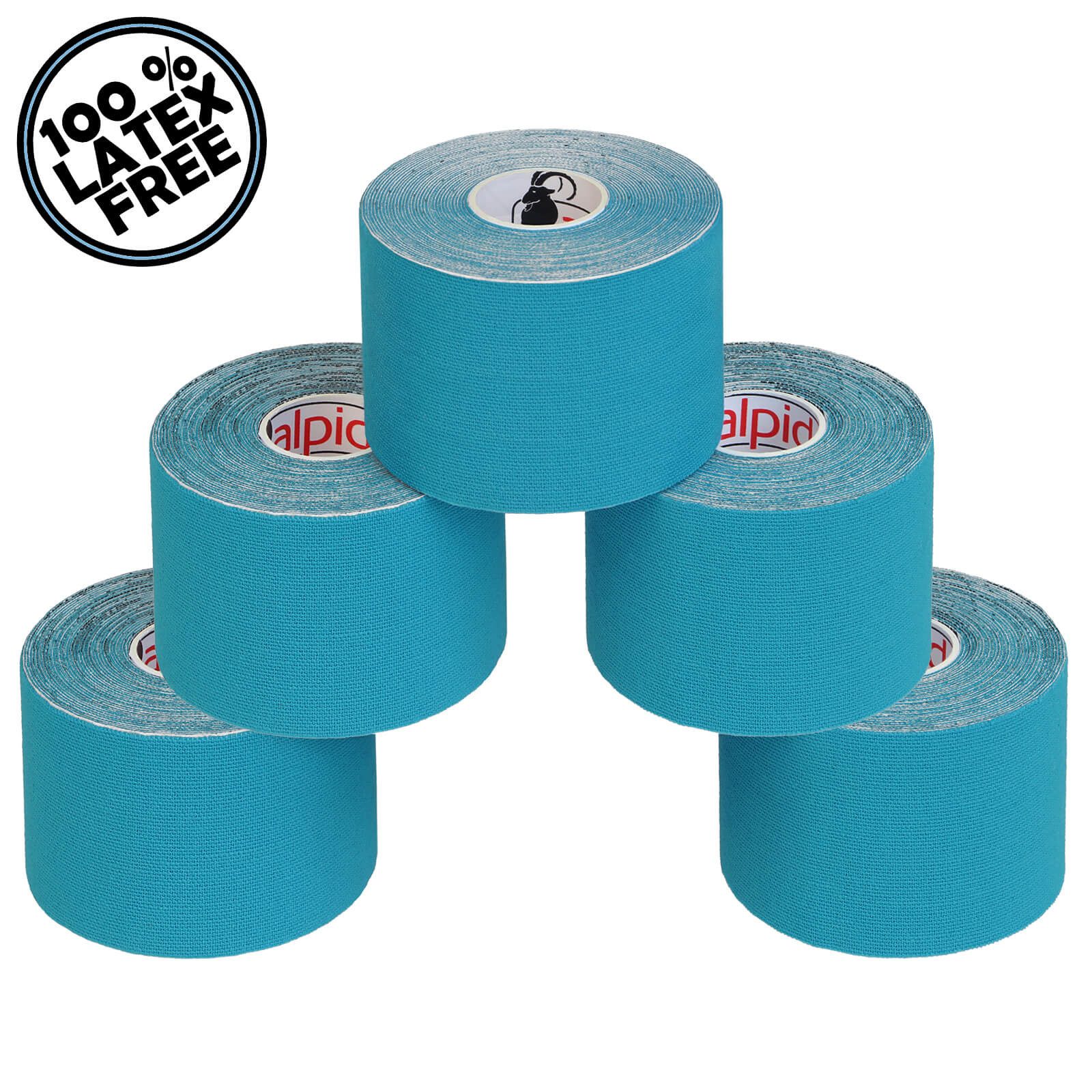 ALPIDEX Kinesiologie-Tape ALPIDEX 5 Rollen Kinesiologie Tape 5 m x 5 cm in verschiedenen Farben