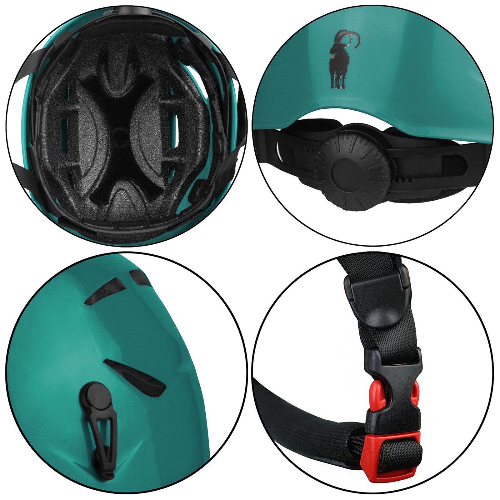 ALPIDEX Kletterhelm ALPIDEX Kletterhelm + Klettergurt + Stubai Klettersteigset BASIC 3.0 – Bild 3 von 5