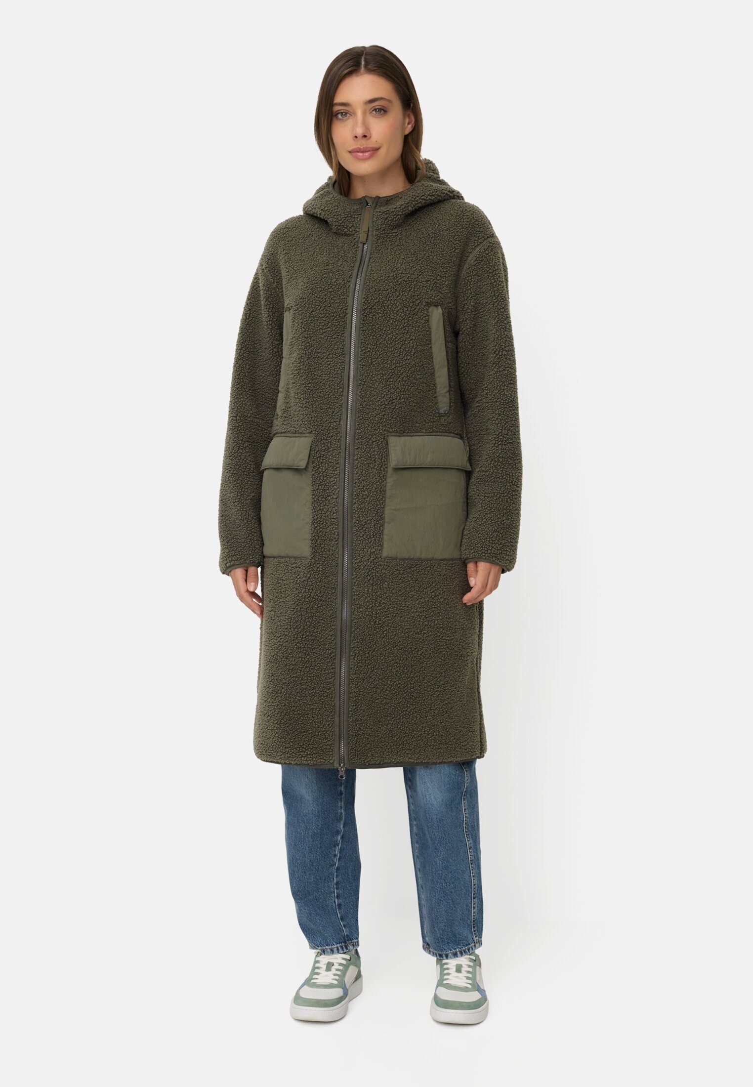 camel active Parka mit 2-Wege Reißverschluss Langarm (1-St)