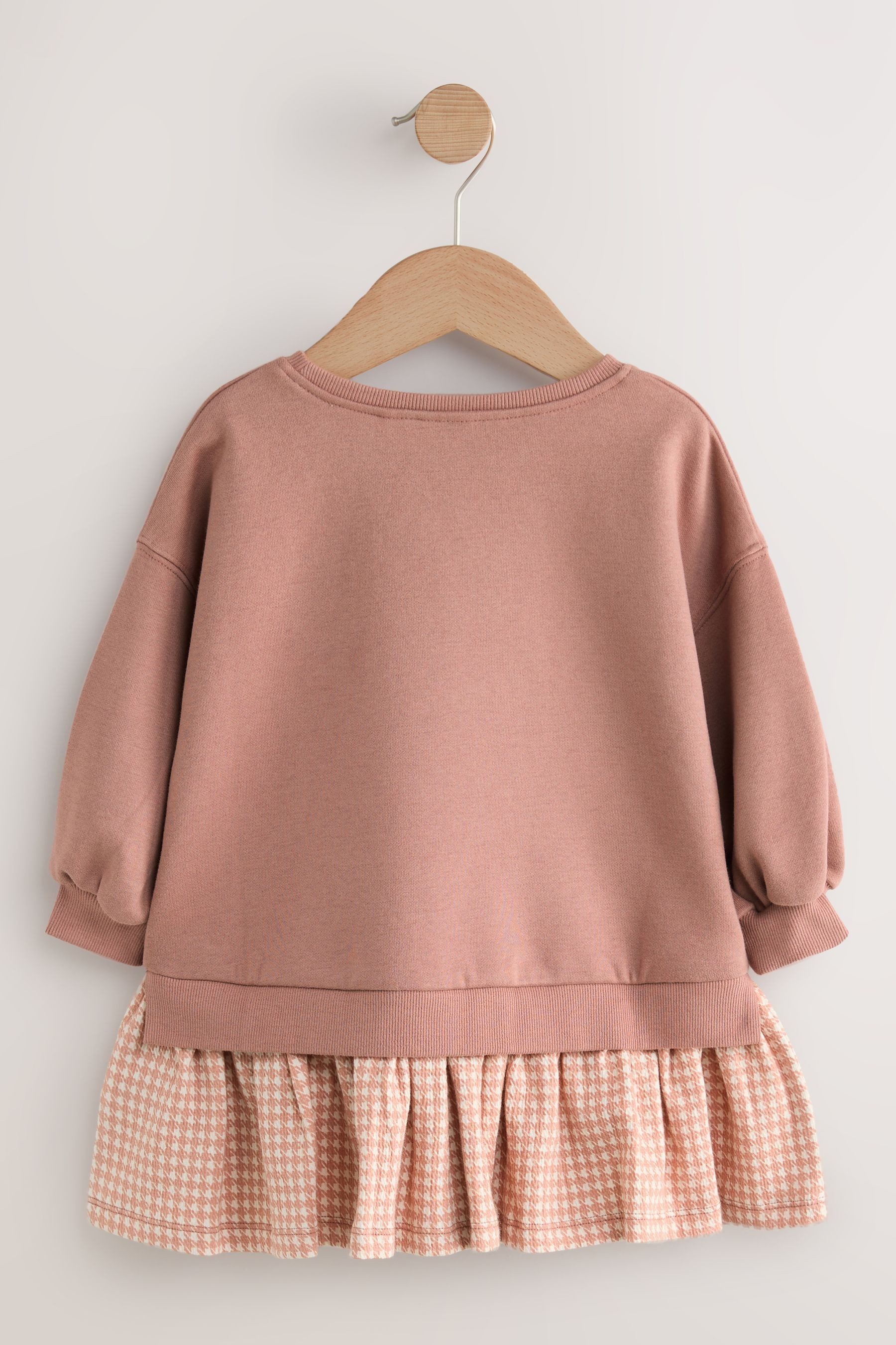 Next Jerseykleid Sweatkleid mit Karomuster (1-tlg) günstig online kaufen