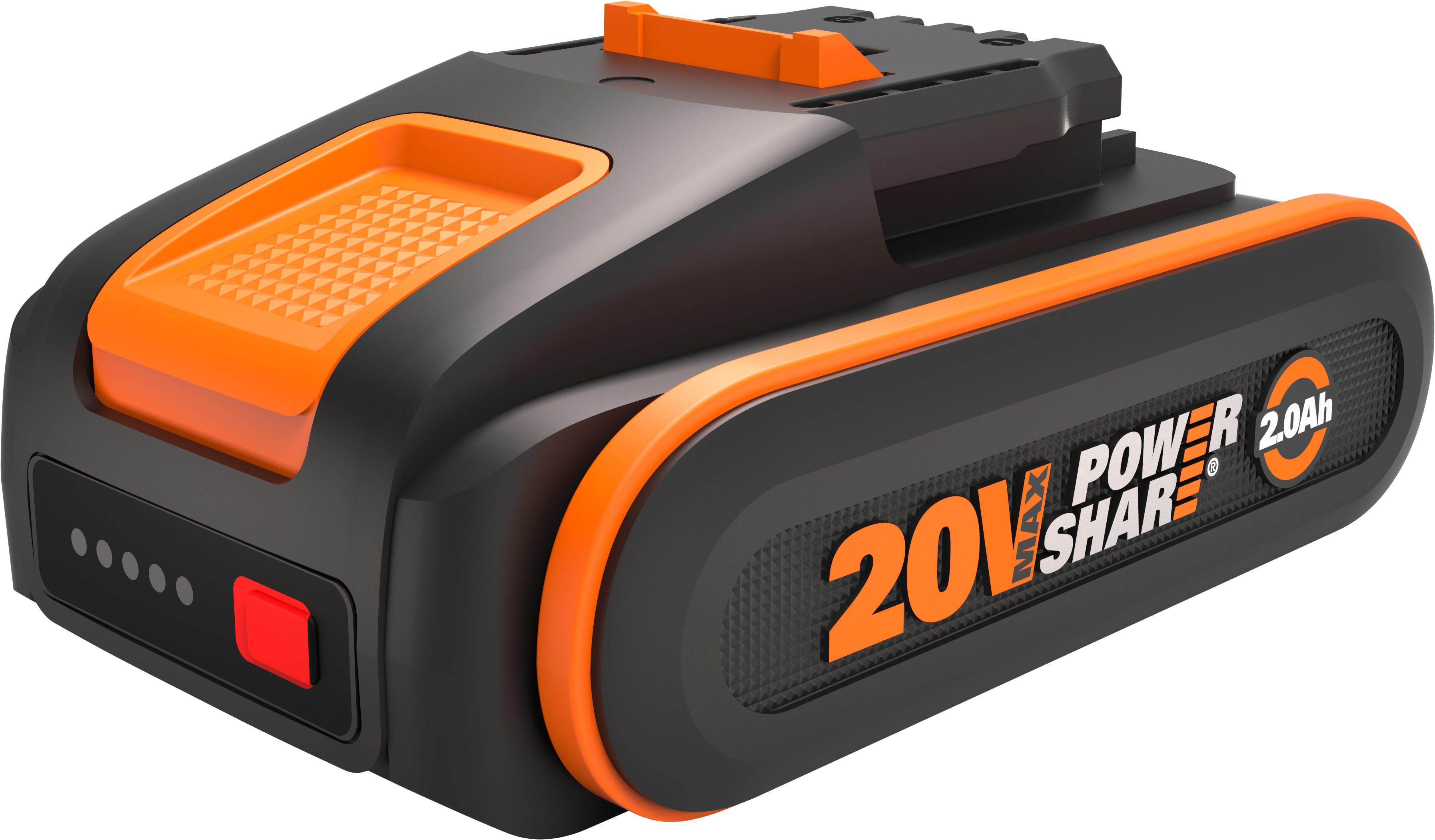 Worx »WA3639 PowerShare« Akku, 20 V, 2 Ah, mit höher Sicherheit & längerer Laufzeit, LED-Anzeige